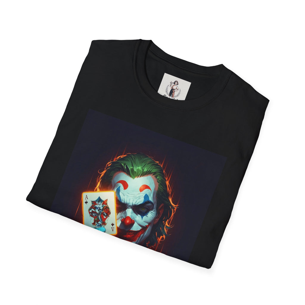 The Joker Superhero Marvel Unisex Softstyle T-Shirt, Comic Book Tee, Geeky Clothing, Cosplay Costume Top