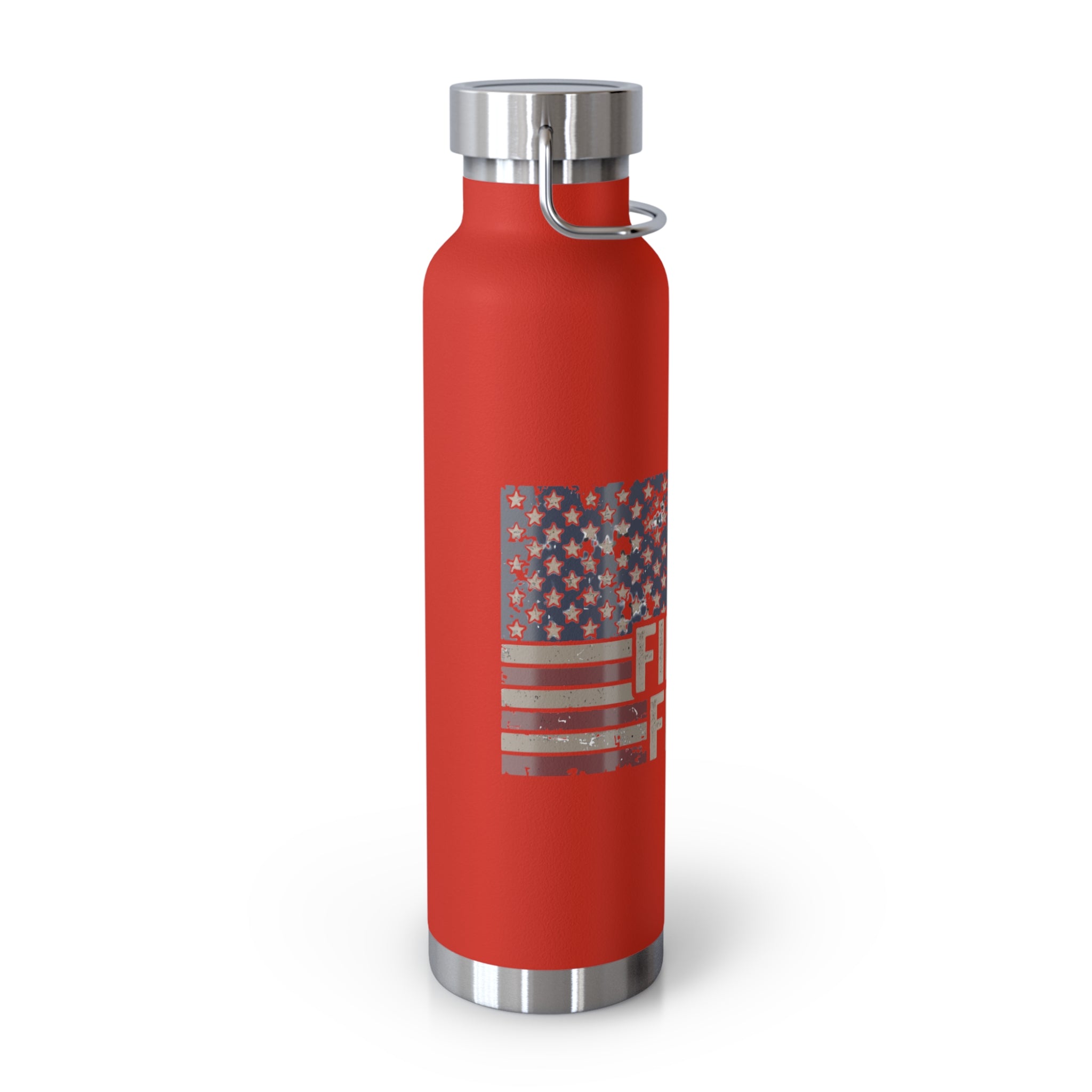 Faith Family Firearms Freedom Flag Patriotic Copper Insulated Water Bottle