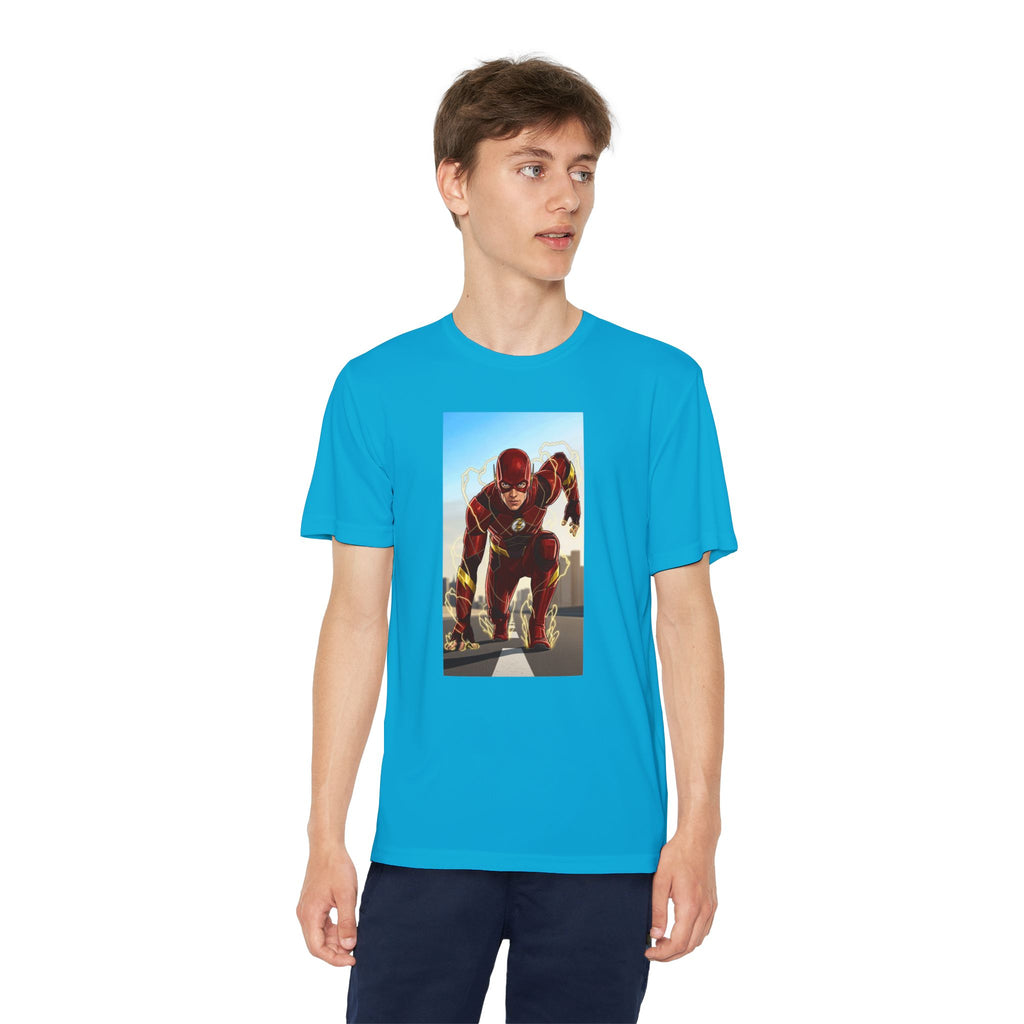 The Flash Superhero Marvel Youth T-Shirt, Kid's Superhero Tee, Children's Graphic Shirt, Comic Book Character Top, Kids Costume Apparel
