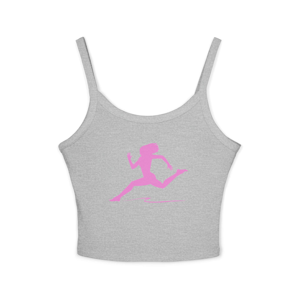 Running Woman Tank Top, Athletic Workout Top, Fitness Sleeveless Shirt, Jogging Muscle Tee, Exercise Gym Cami
