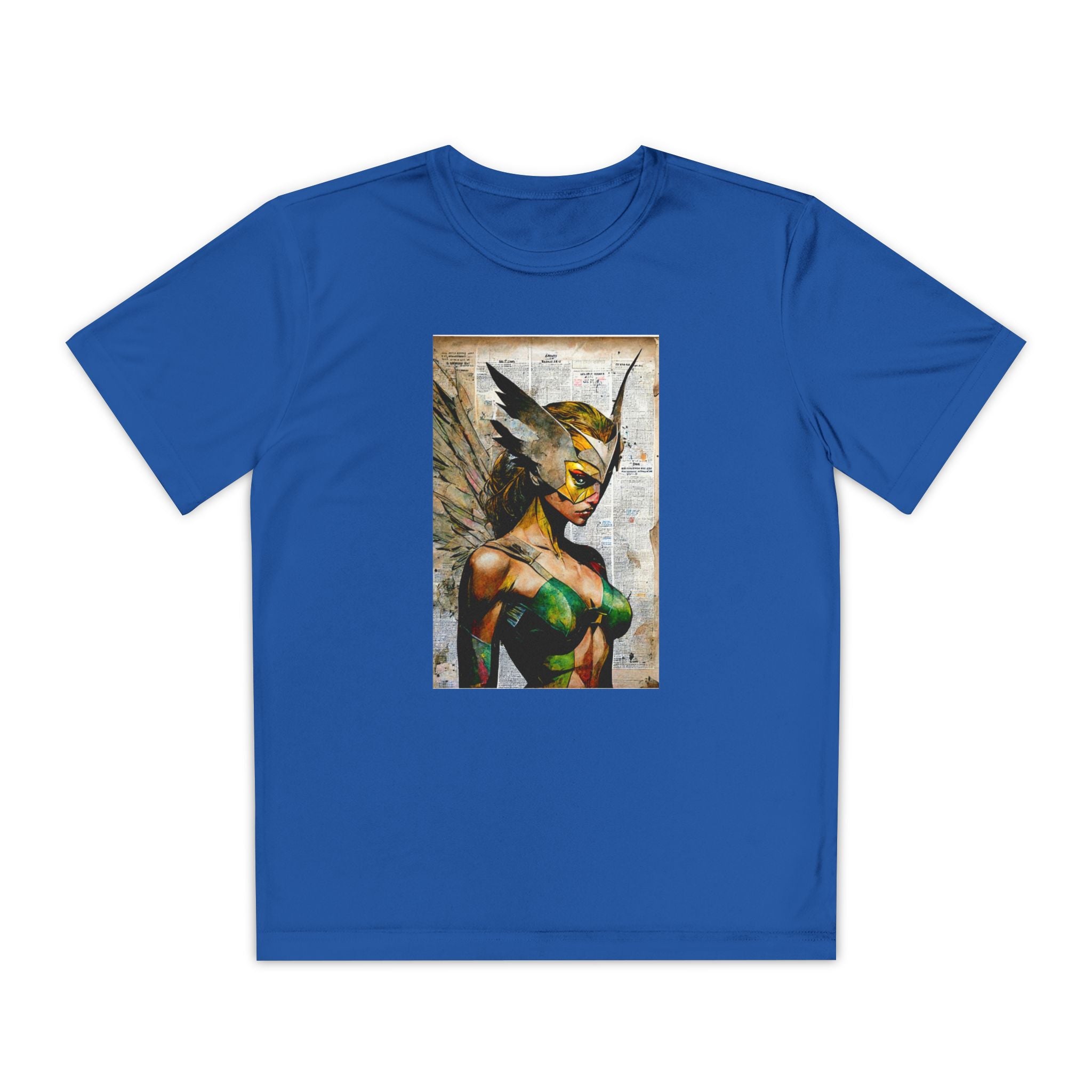 Superhero Youth T-Shirt Sports Graphic Tee, Cool Athletic Shirt for Kids