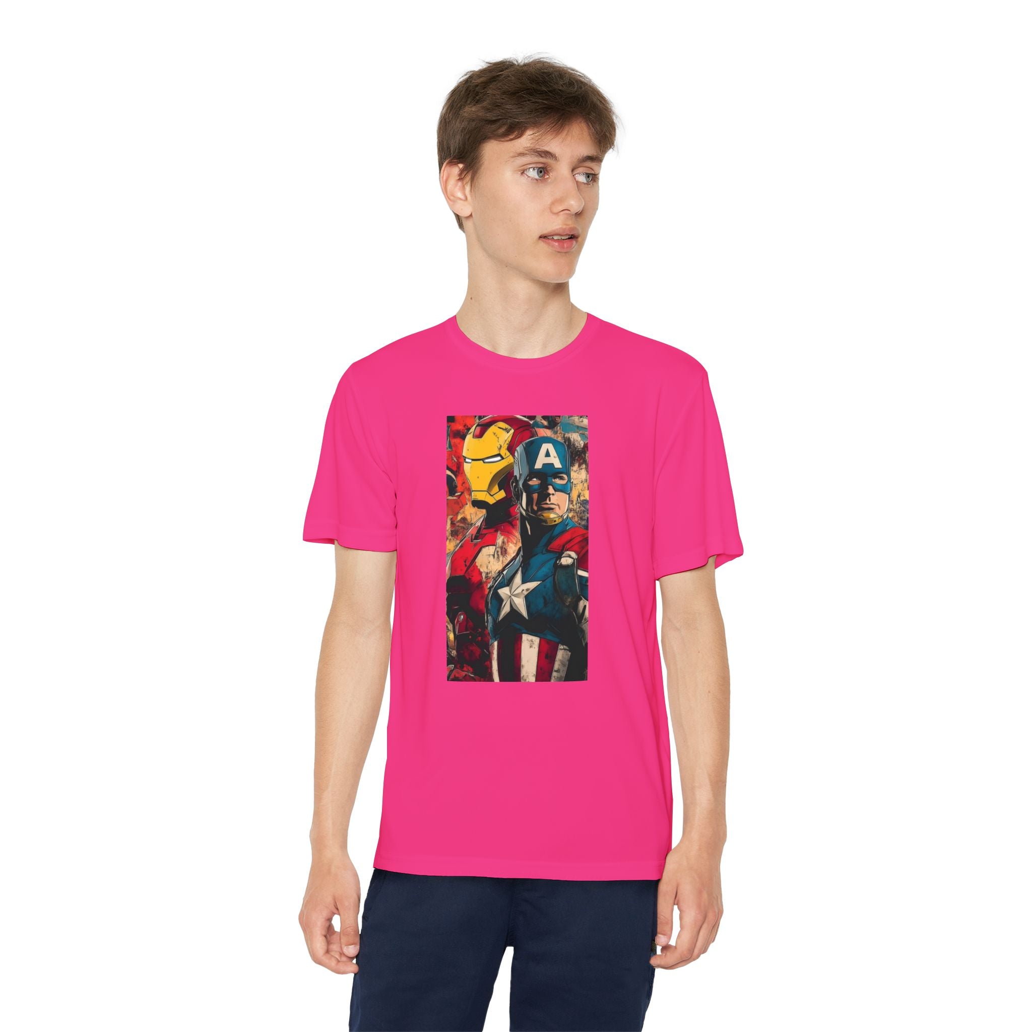 Advengers Youth T-Shirt Sports Graphic Tee, Cool Athletic Shirt for Kids, Perfect for Sports Events, Team Spirit