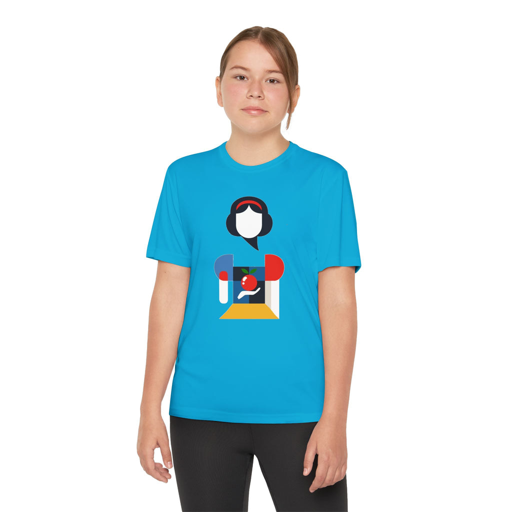 Snow White Youth T-Shirt Sports Graphic Tee, Cool Athletic Shirt for Kids, Perfect for Sports Events, Team Spirit