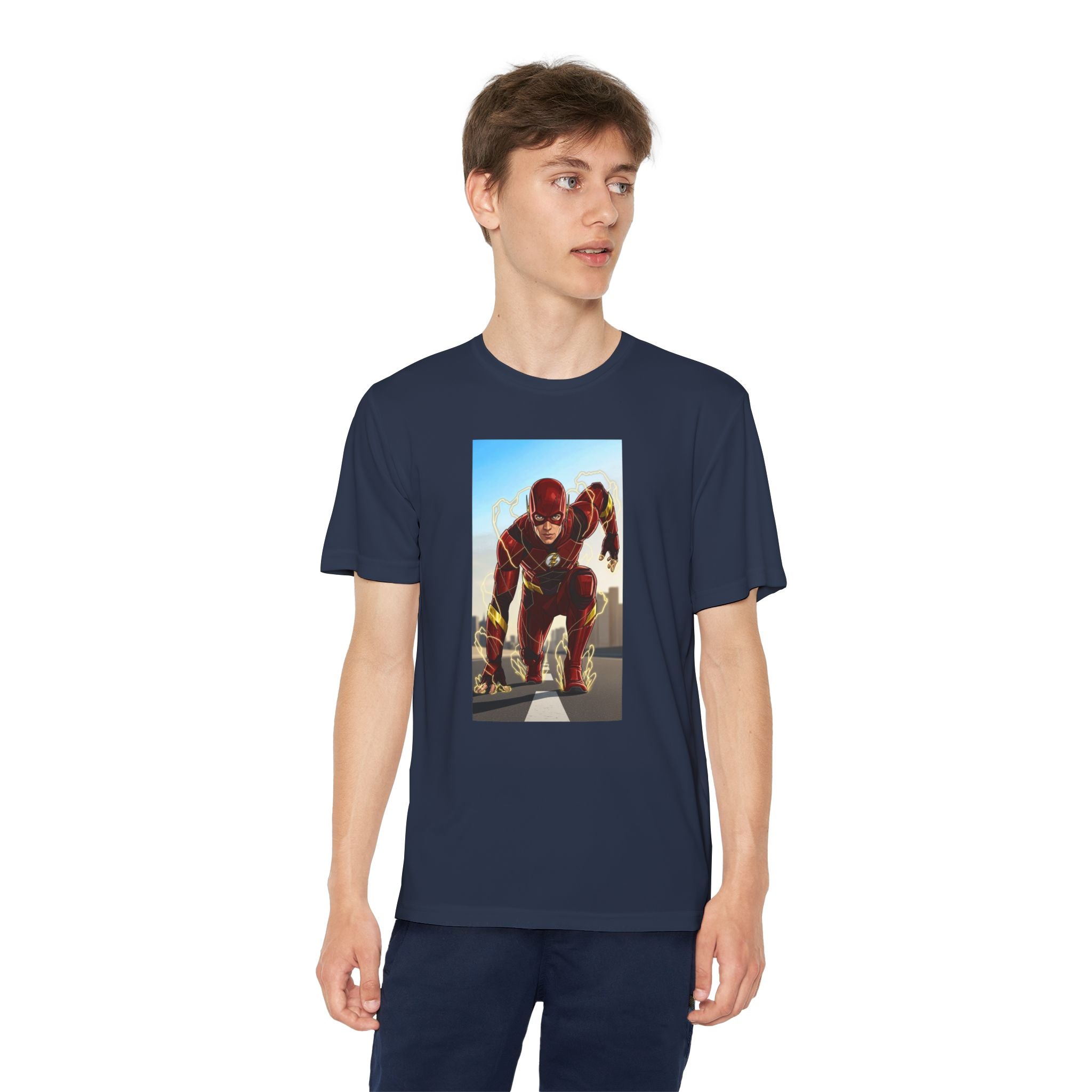The Flash Superhero Marvel Youth T-Shirt, Kid's Superhero Tee, Children's Graphic Shirt, Comic Book Character Top, Kids Costume Apparel