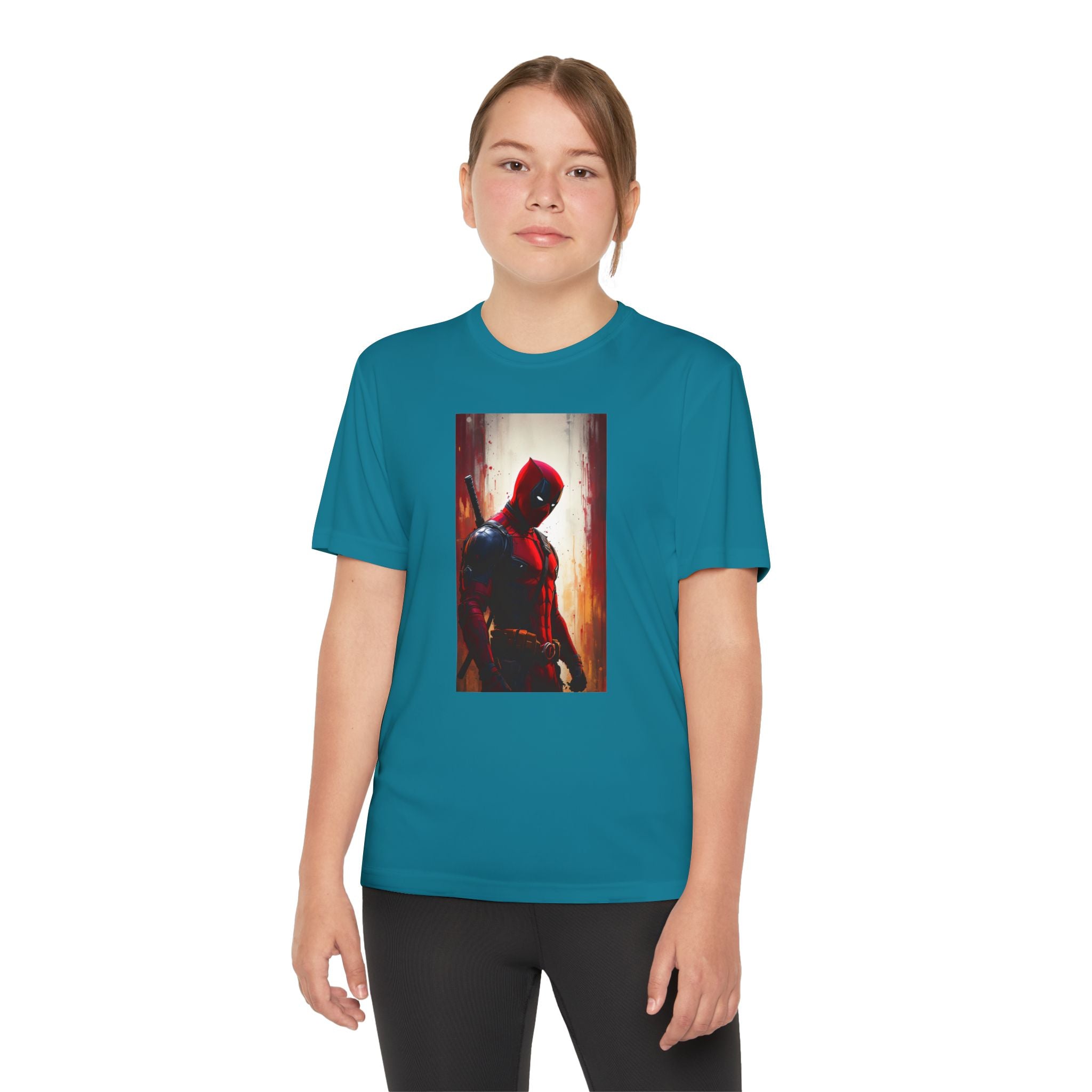 Deadpool Superhero Marvel Patriotic, Kids Graphic T-Shirt, Boys Hero Top, Girls Comic Book Clothing, Birthday
