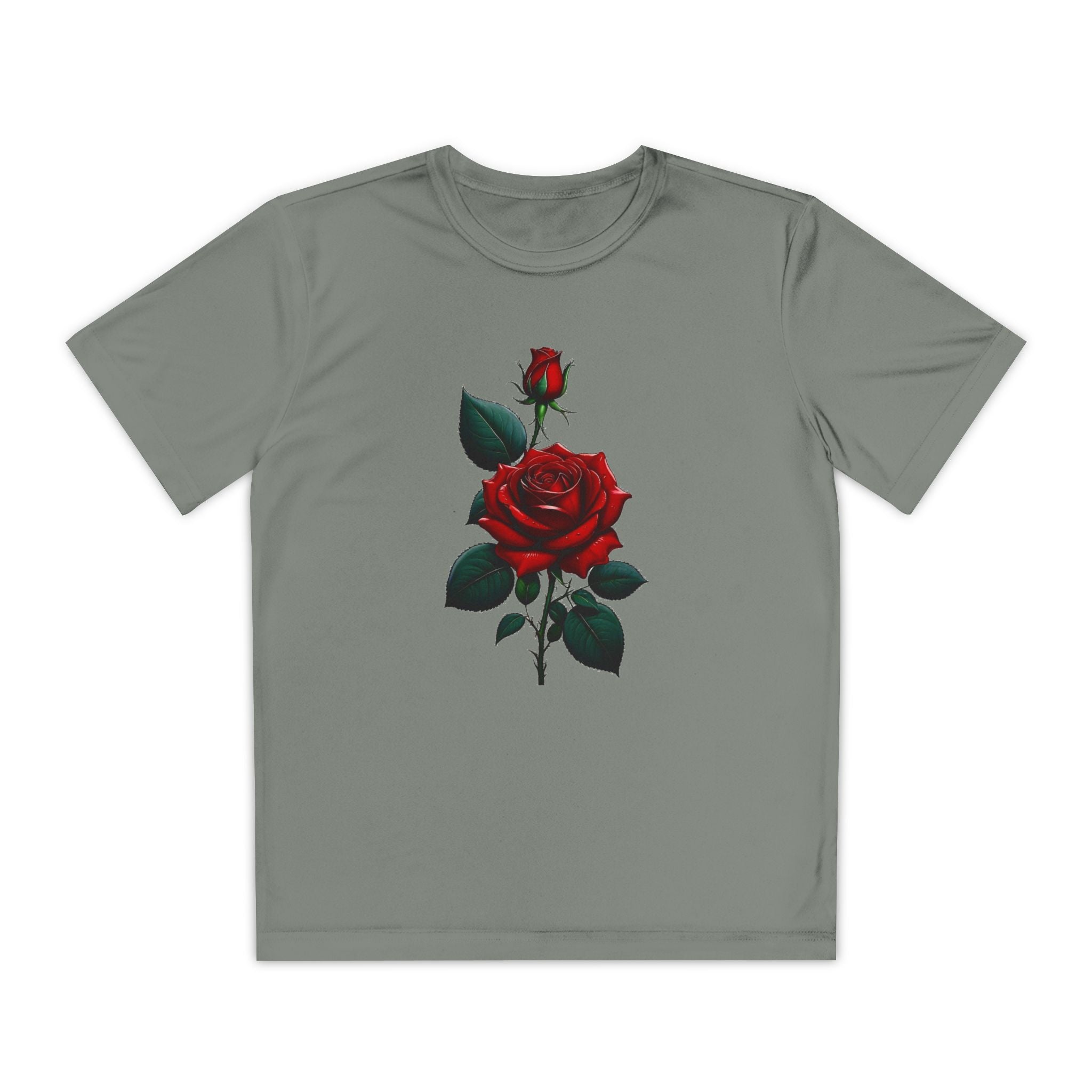 Flower Youth Tshirt, Girls Floral Tee, Kids Spring Shirt, Children's Botanical Top, Teen Blossom T-Shirt