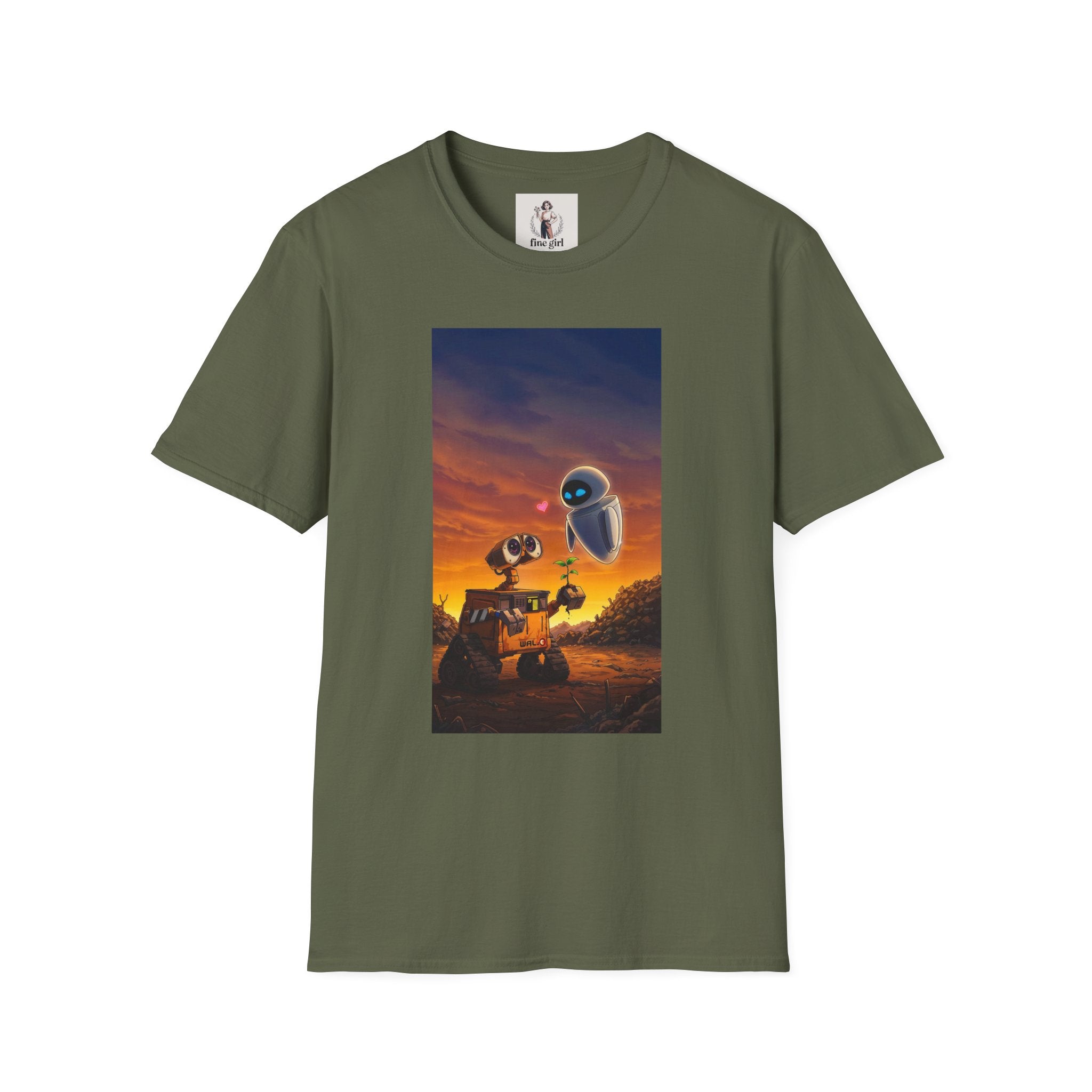 Wall-E Pixar Animation Unisex T-Shirt, Walt Disney Tee, Movie Lover Gift, Graphic Novelty Shirt, Cartoon Character Apparel