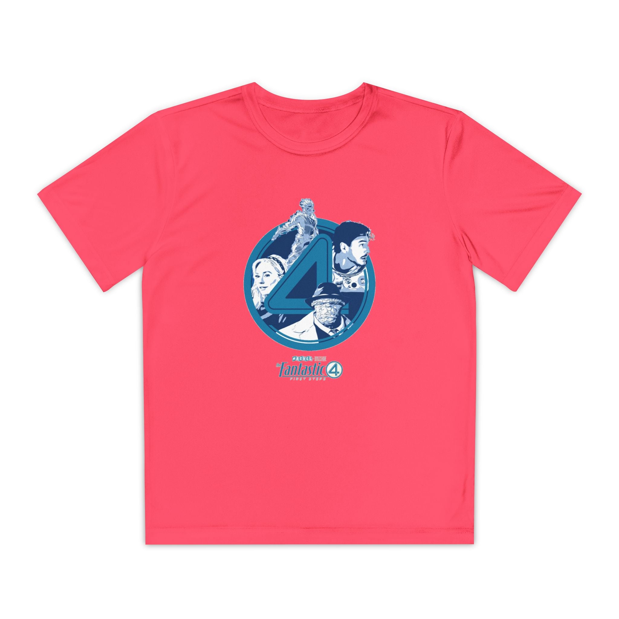 Fantastic 4 Youth T-Shirt Sports Graphic Tee, Cool Athletic Shirt for Kids, Perfect for Sports Events, Team Spirit