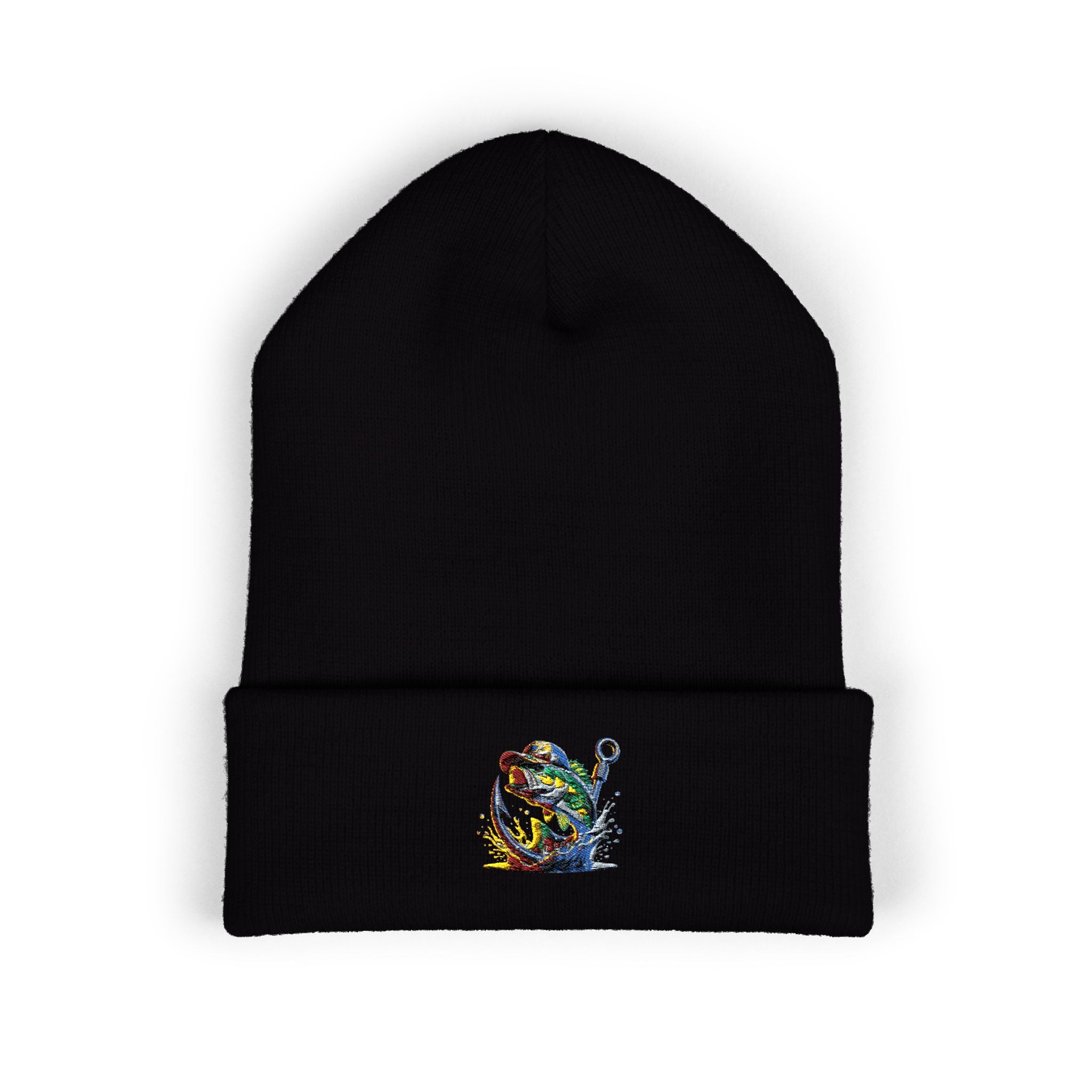 Beanie, Fishing Embroidered Hat for Outdoor Enthusiasts, Angler Gift, Fisherman Apparel, Winter Headwear, Knit Cap