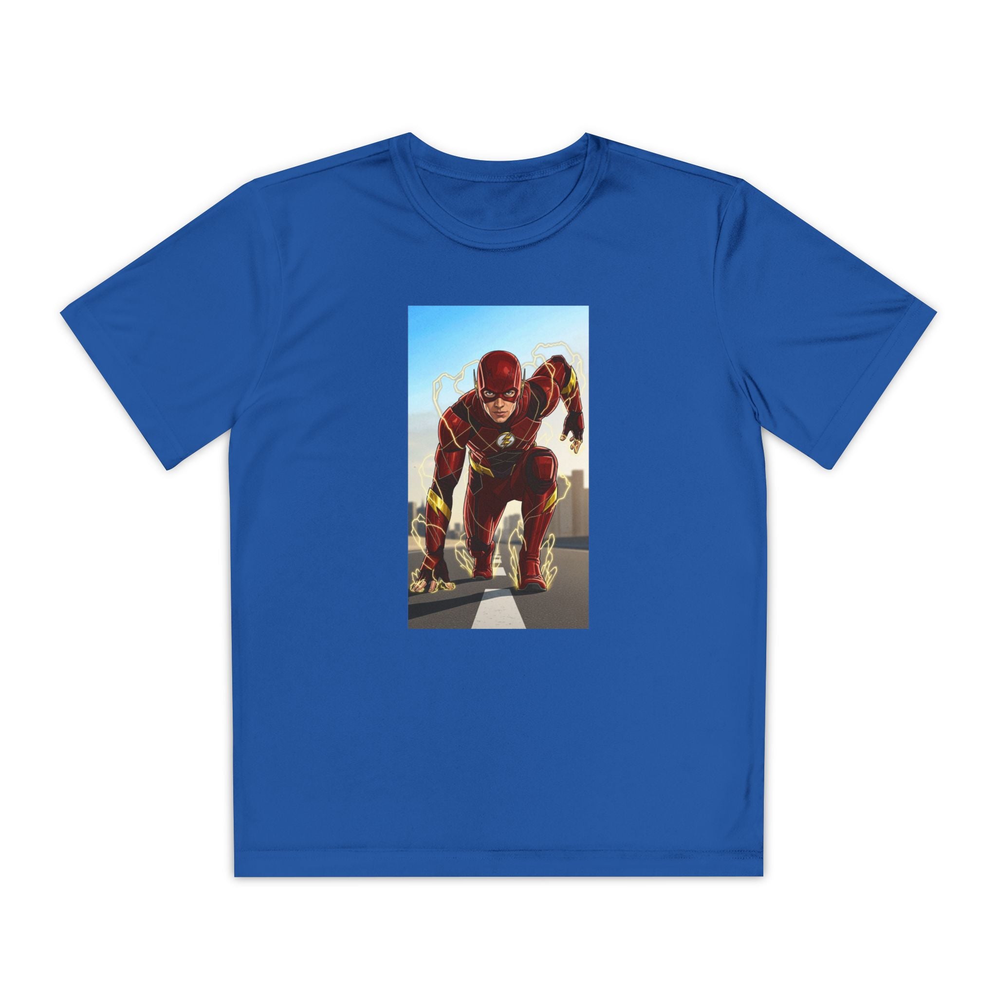 The Flash Superhero Marvel Youth T-Shirt, Kid's Superhero Tee, Children's Graphic Shirt, Comic Book Character Top, Kids Costume Apparel