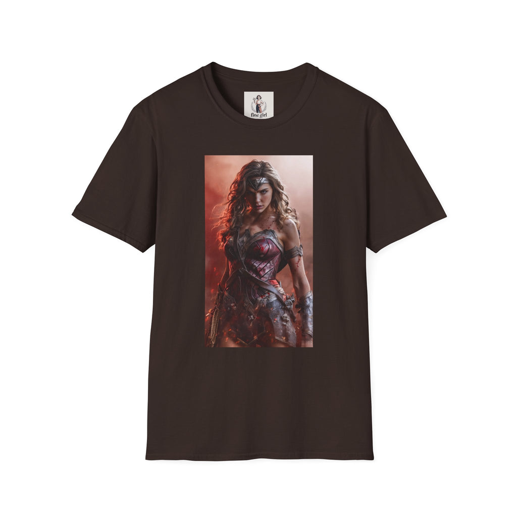 Wonder Woman Marvel Unisex Softstyle T-Shirt, Comic Book Tee, Geeky Clothing, Cosplay Costume Top