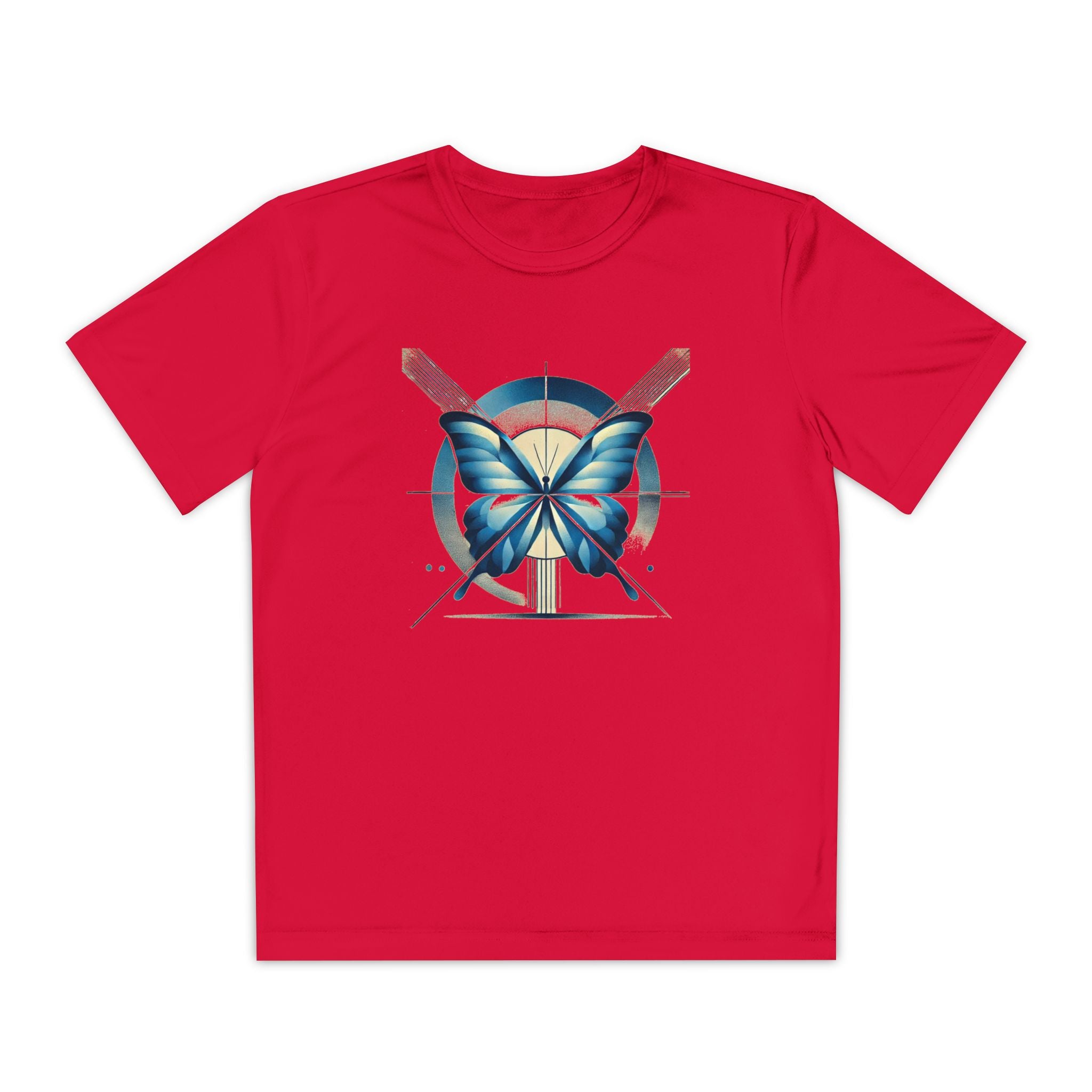 Butterffy Youth T-Shirt Sports Graphic Tee, Cool Athletic Shirt for Kids, Perfect for Sports Events, Team Spirit