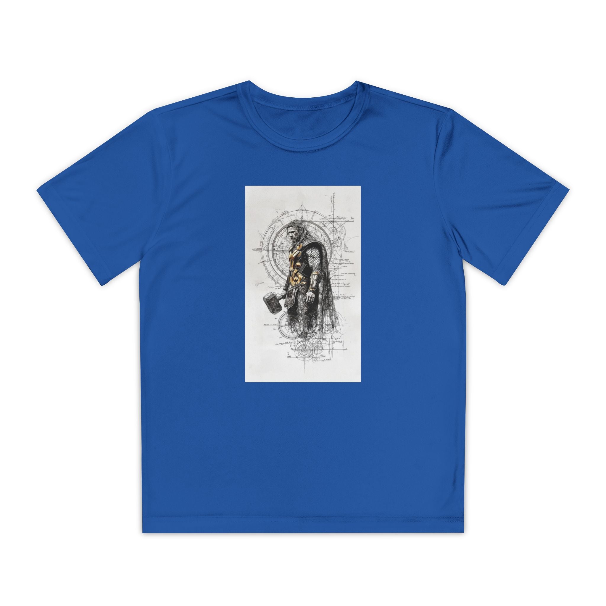Superhero Youth T-Shirt Sports Graphic Tee, Cool Athletic Shirt for Kids