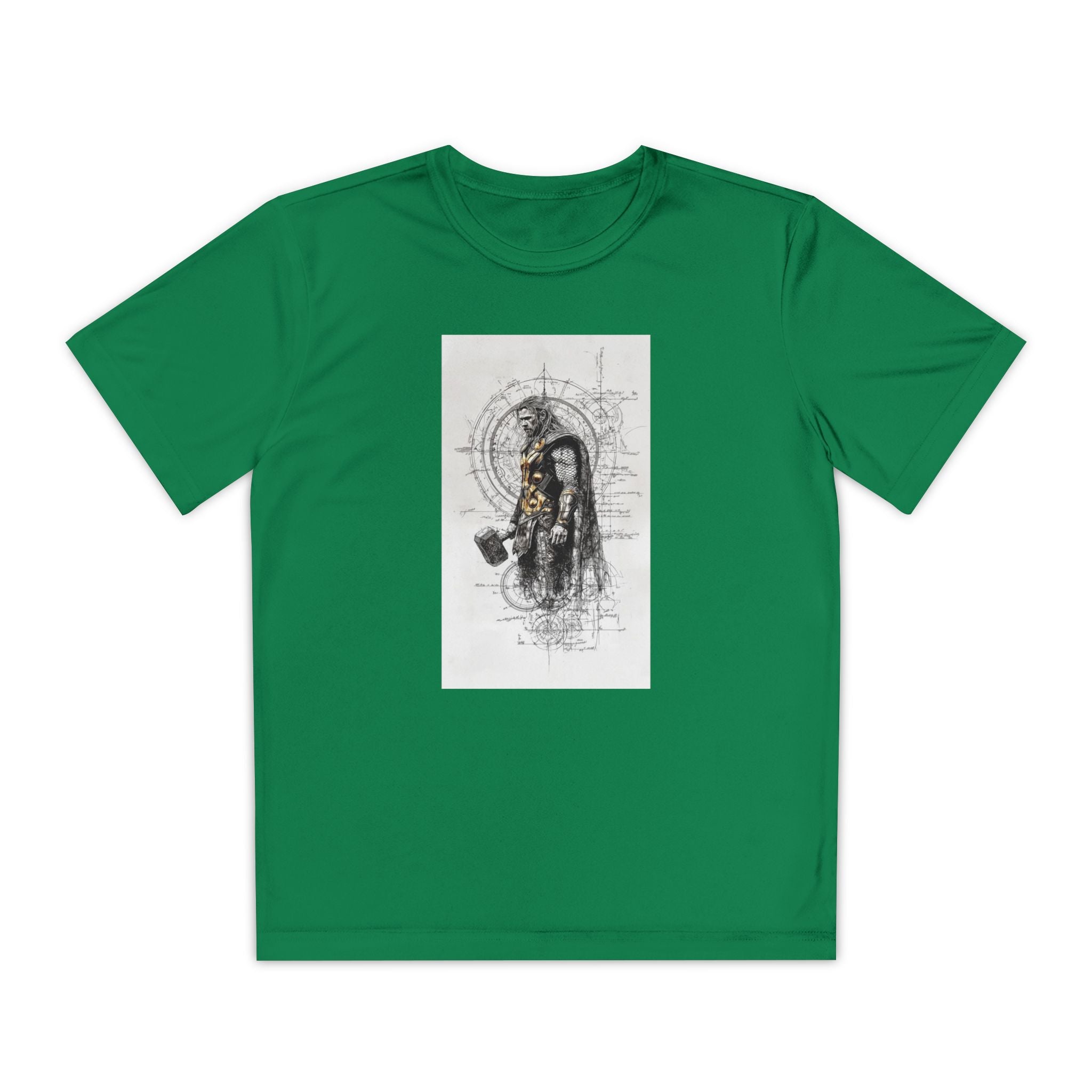 Superhero Youth T-Shirt Sports Graphic Tee, Cool Athletic Shirt for Kids