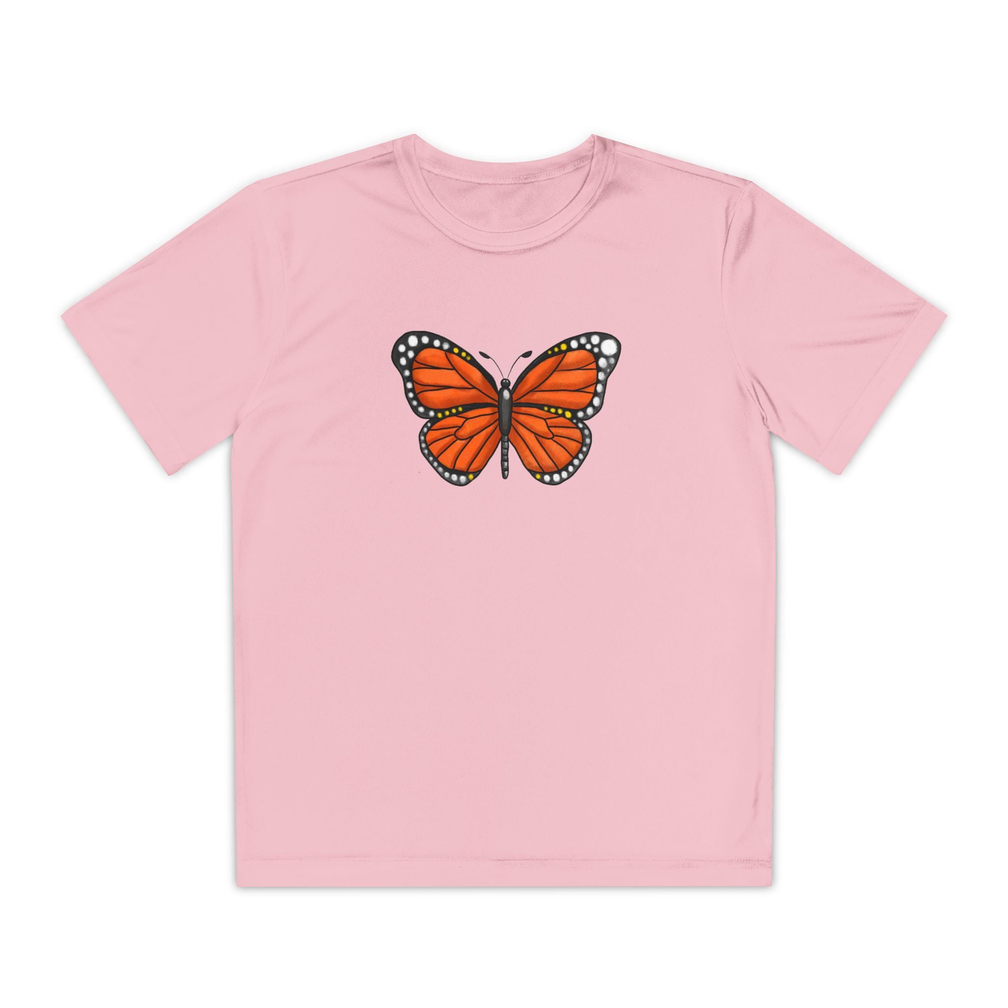 Butterffy Youth T-Shirt Sports Graphic Tee, Cool Athletic Shirt for Kids, Perfect for Sports Events, Team Spirit