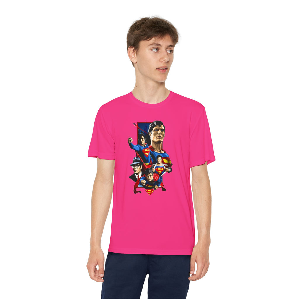 Superman Youth T-Shirt Sports Graphic Tee, Cool Athletic Shirt for Kids, Perfect for Sports Events, Team Spirit