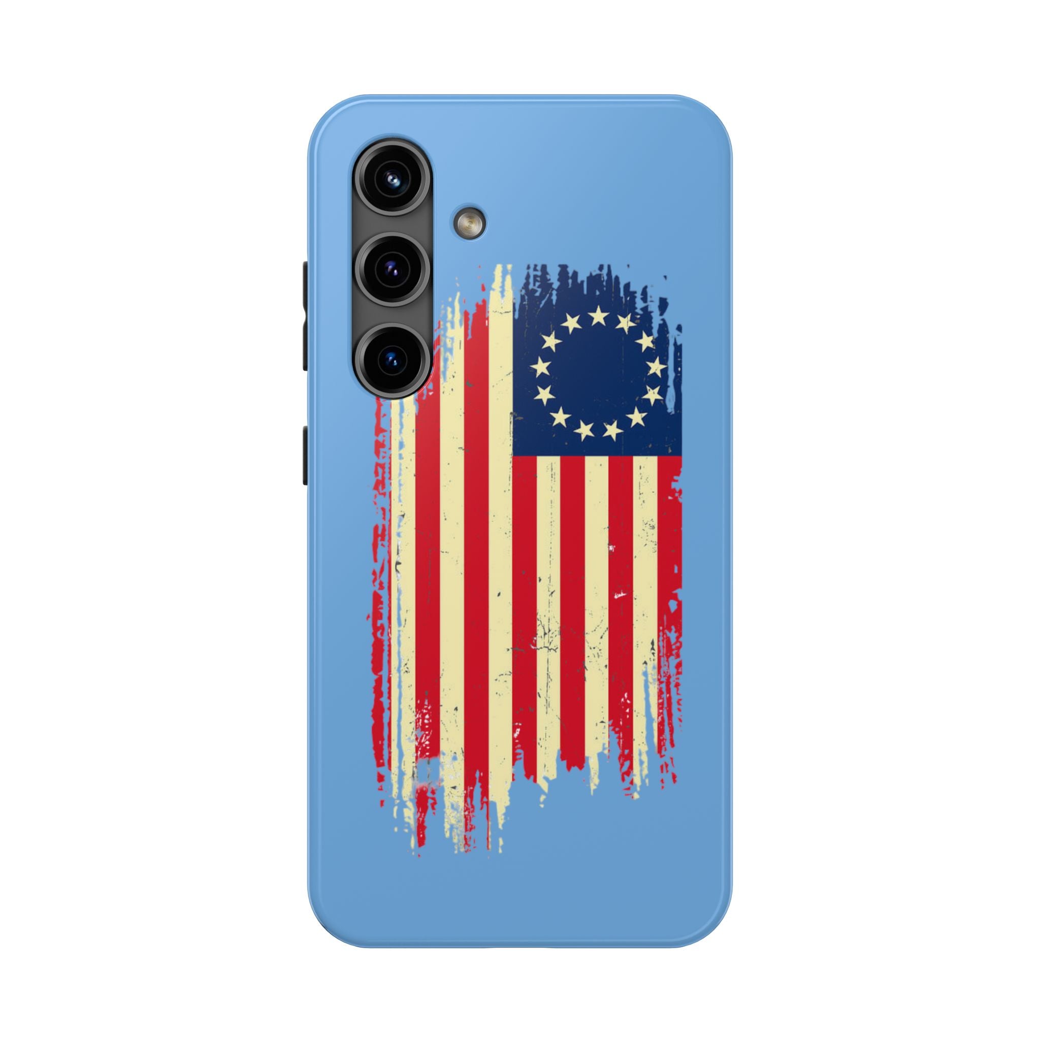 Patriotic Phone Cases with Vintage Flag Design, Tough Case for Independence Day, Memorial Day, 4th of July, Gift for Veterans, USA Pride