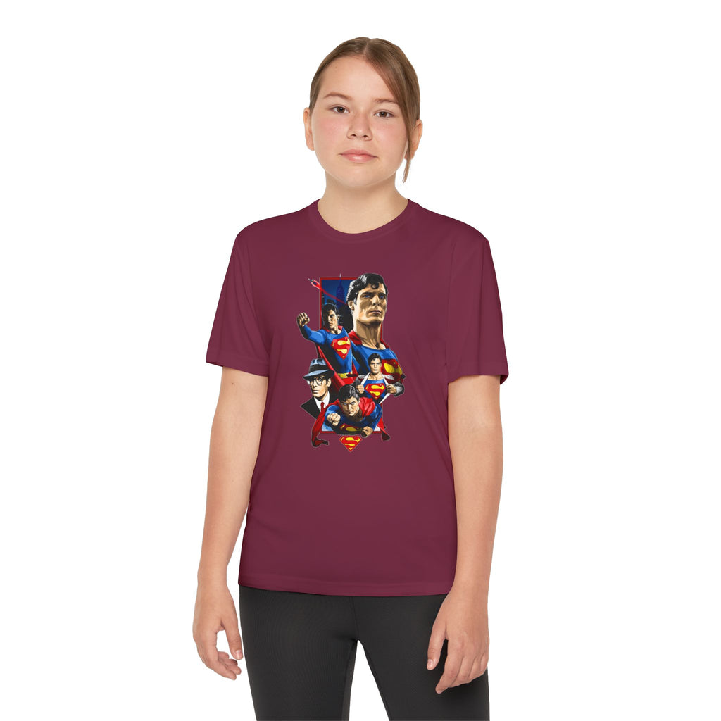 Superman Youth T-Shirt Sports Graphic Tee, Cool Athletic Shirt for Kids, Perfect for Sports Events, Team Spirit