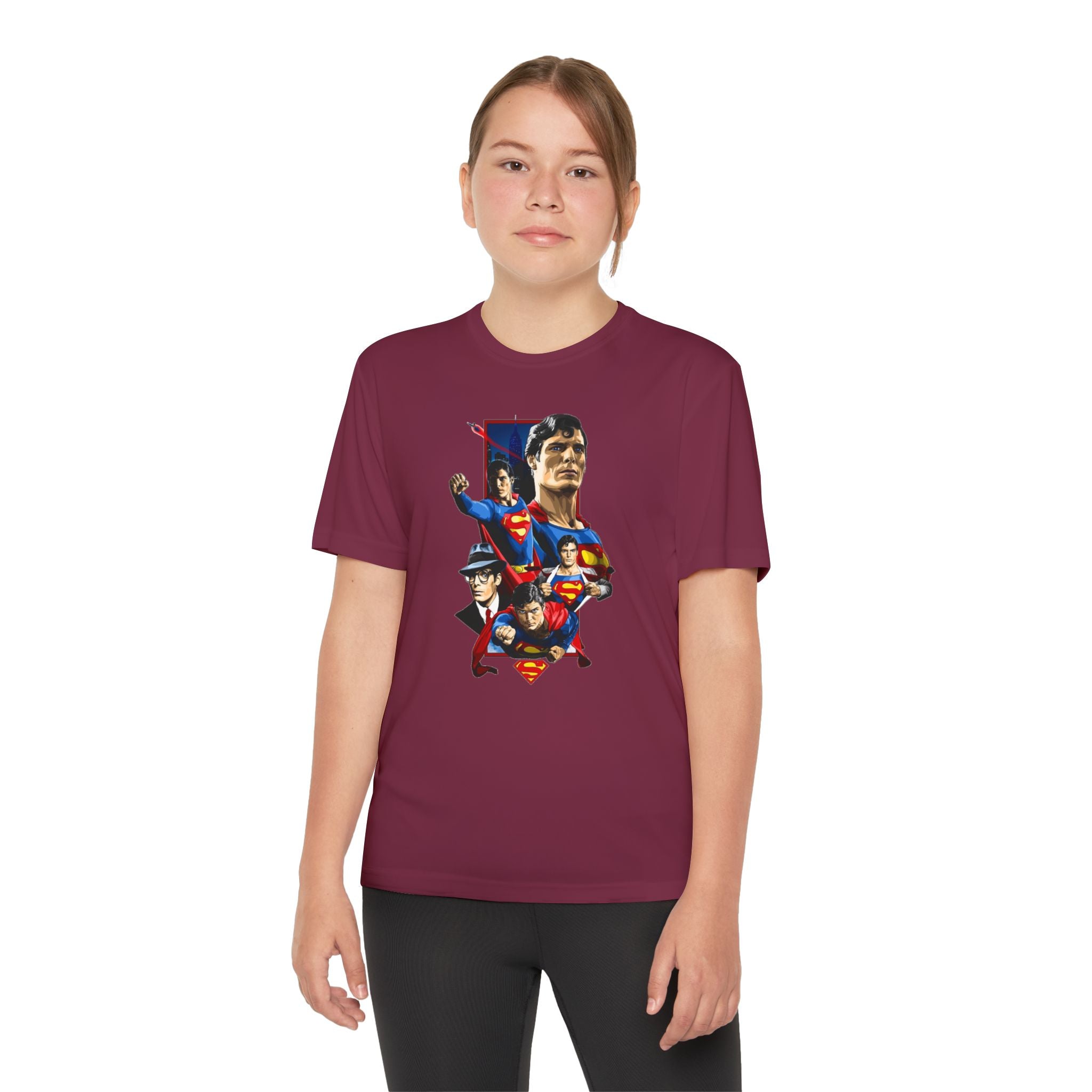 Superman Youth T-Shirt Sports Graphic Tee, Cool Athletic Shirt for Kids, Perfect for Sports Events, Team Spirit