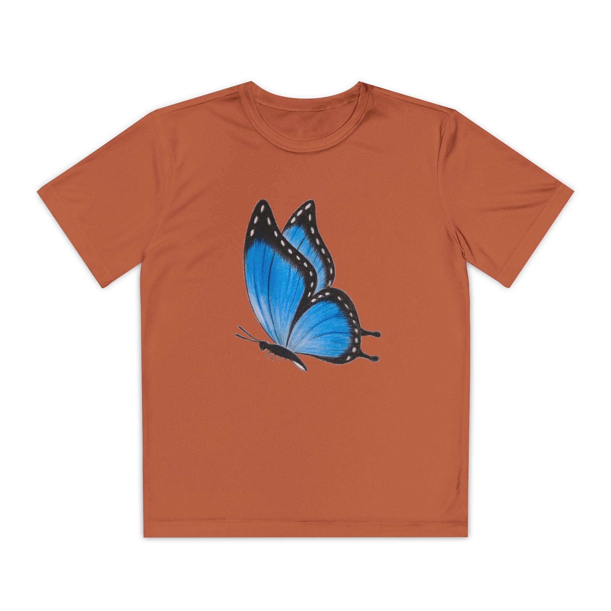 Butterffy Youth T-Shirt Sports Graphic Tee, Cool Athletic Shirt for Kids, Perfect for Sports Events, Team Spirit
