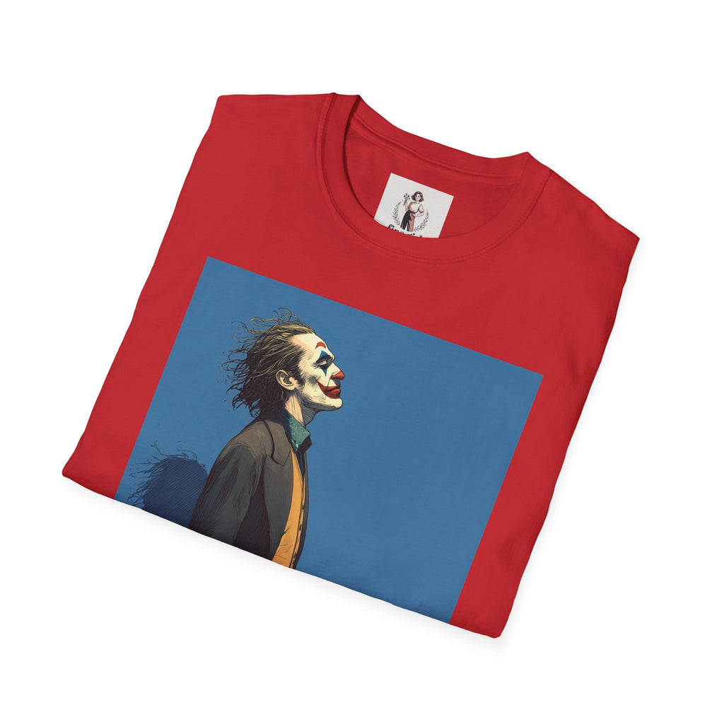 The Joker Superhero Marvel Unisex Softstyle T-Shirt, Comic Book Tee, Geeky Clothing, Cosplay Costume Top