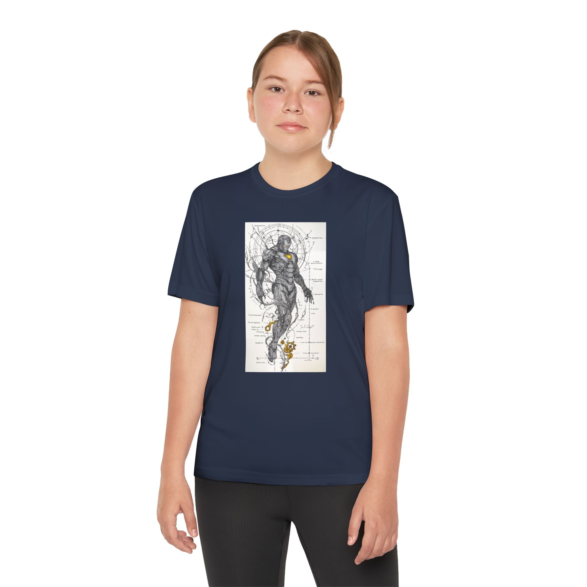 Superhero Youth T-Shirt Sports Graphic Tee, Cool Athletic Shirt for Kids