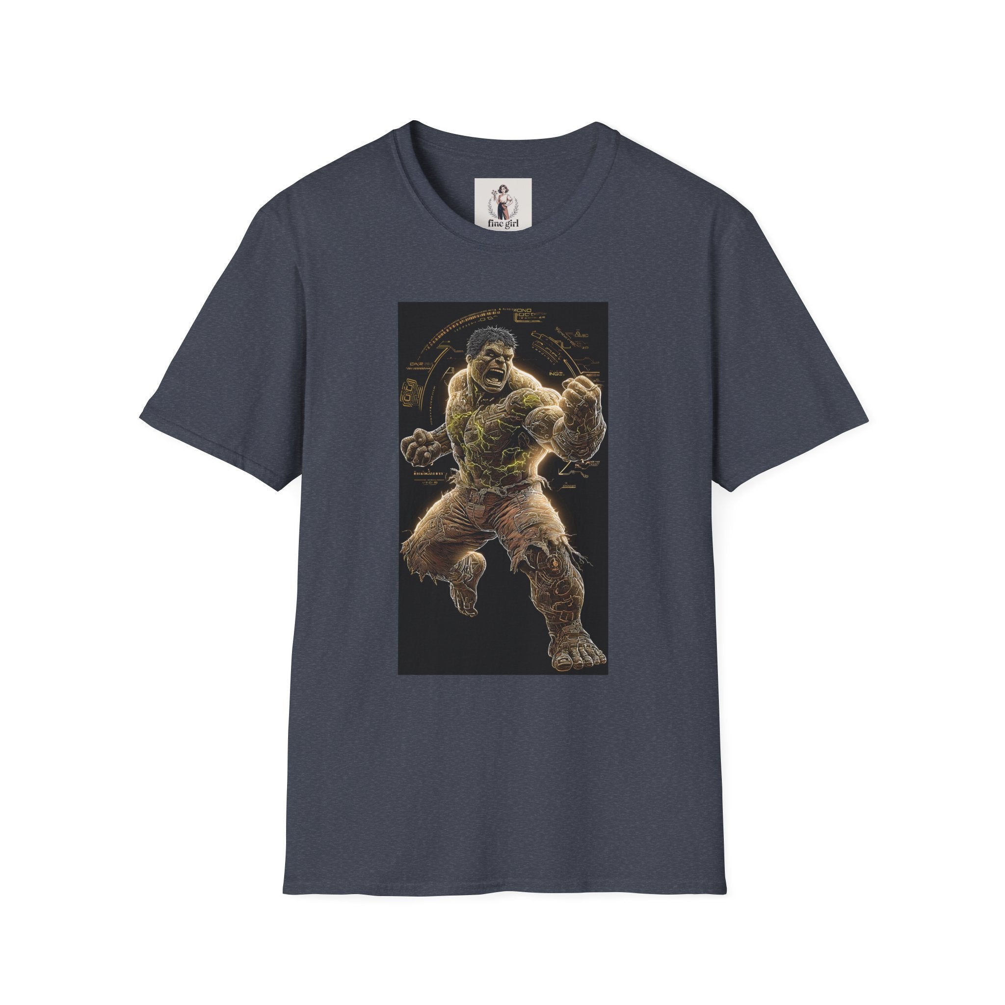 The Incredible Hulk Superhero Marvel Unisex Softstyle T-Shirt, Comic Book Tee, Geeky Clothing, Cosplay Costume Top
