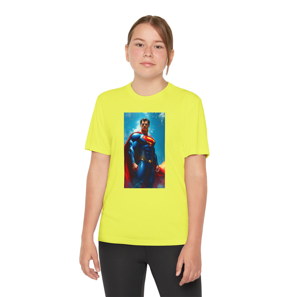 Superman Superhero Marvel T-Shirt, Youth Competitor Tee,  Kids Comic Book Hero Top, Children's Graphic Tee, Youth Super Power T-Shirt