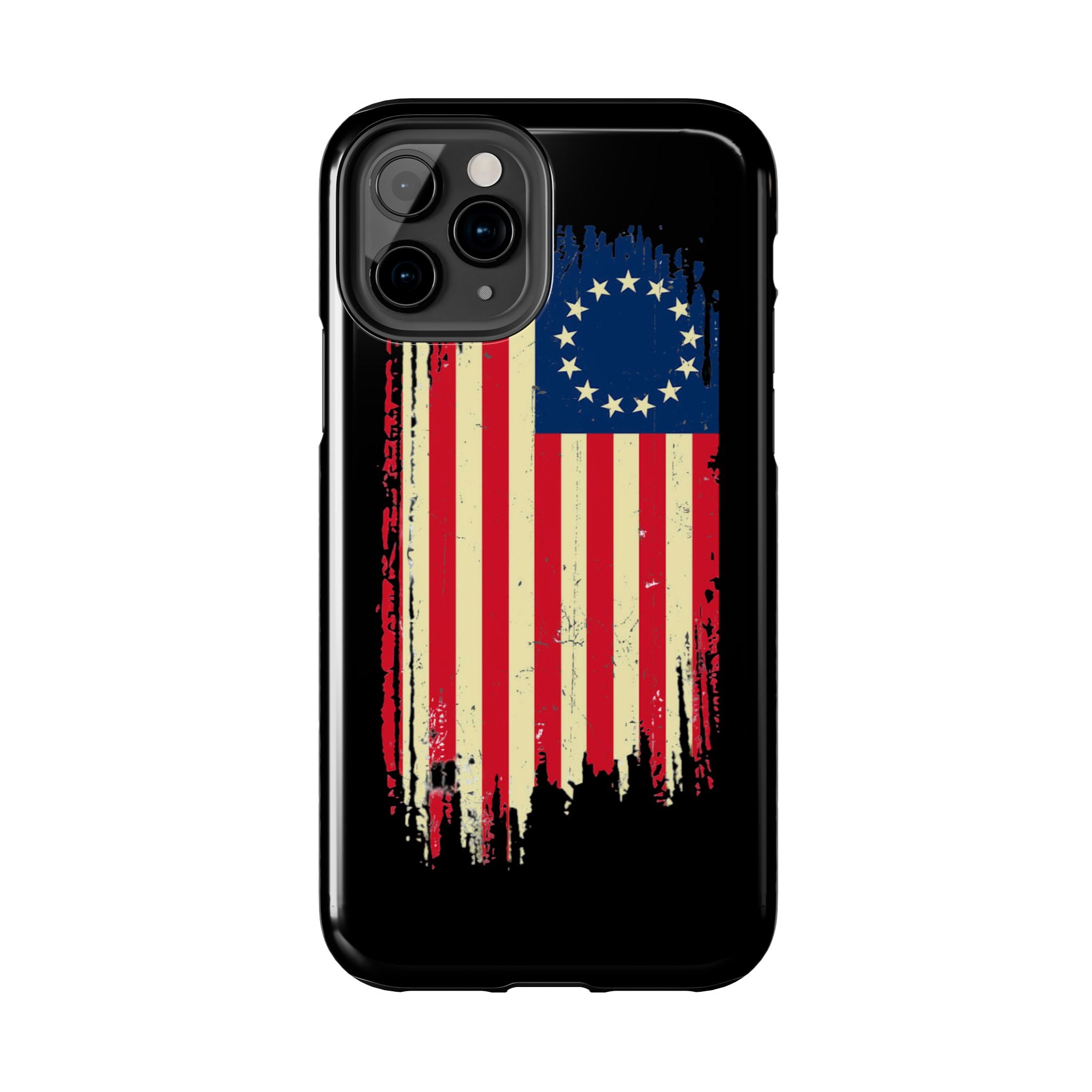 Patriotic Phone Cases with Vintage Flag Design, Tough Case for Independence Day, Memorial Day, 4th of July, Gift for Veterans, USA Pride