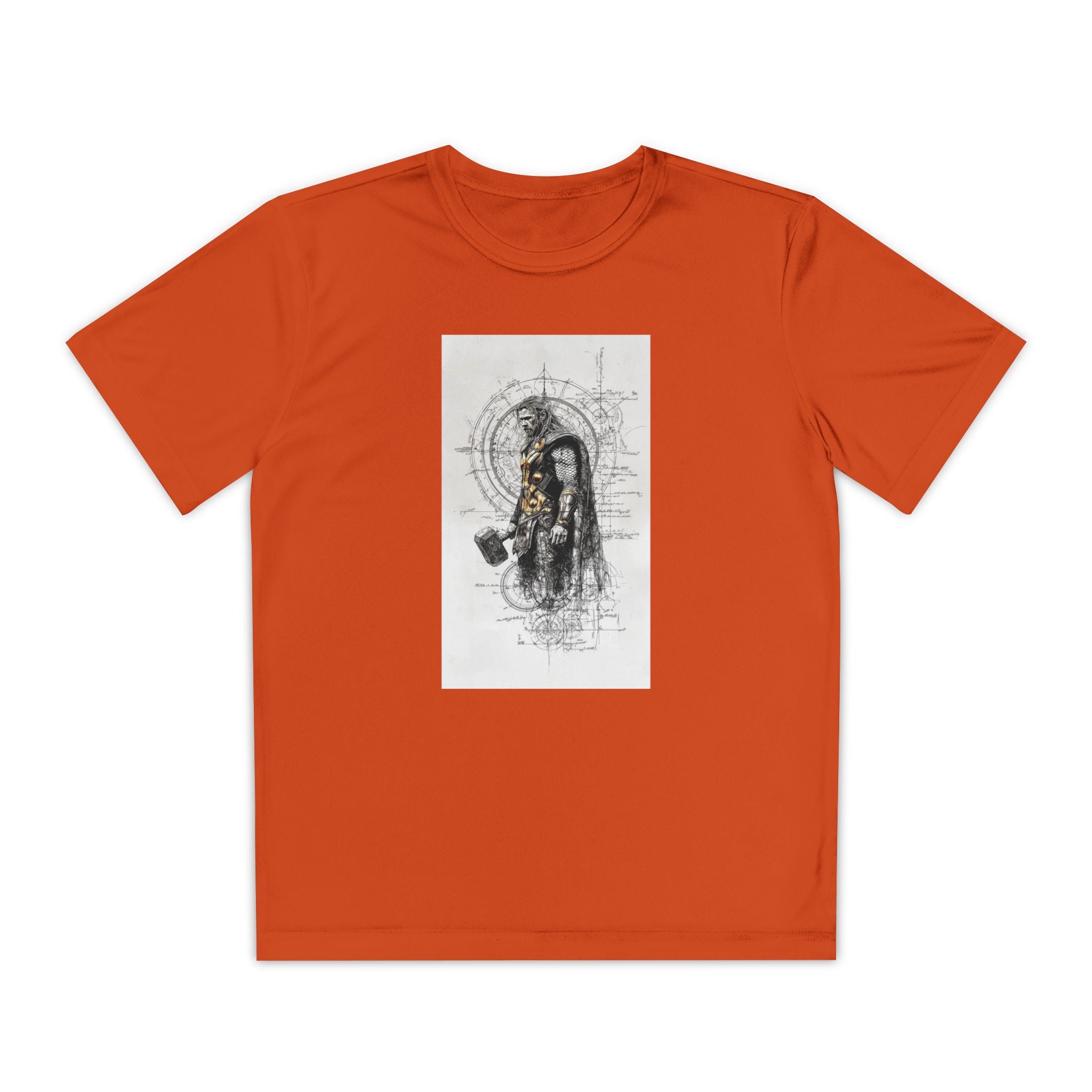 Superhero Youth T-Shirt Sports Graphic Tee, Cool Athletic Shirt for Kids
