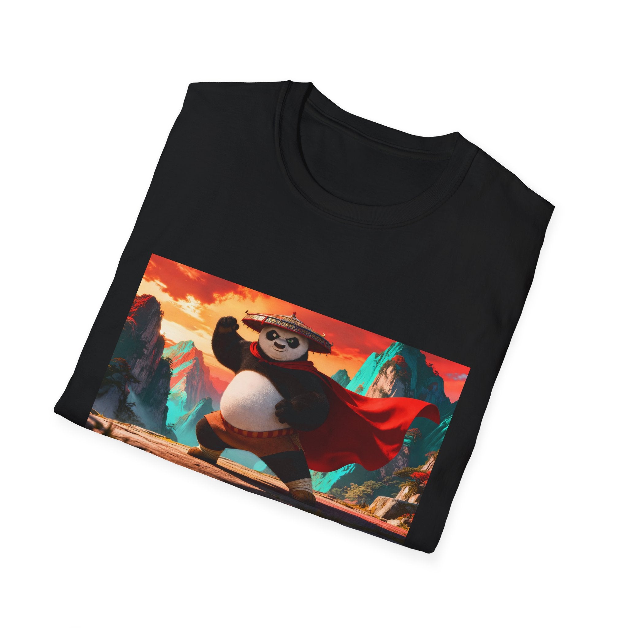 Kung Fu Panda Unisex Softstyle T-Shirt, DreamWorks Animation Youth Competitor Tee, Graphic Tee, Movie Fan Gift, Cult Classic Shirt, Comfy