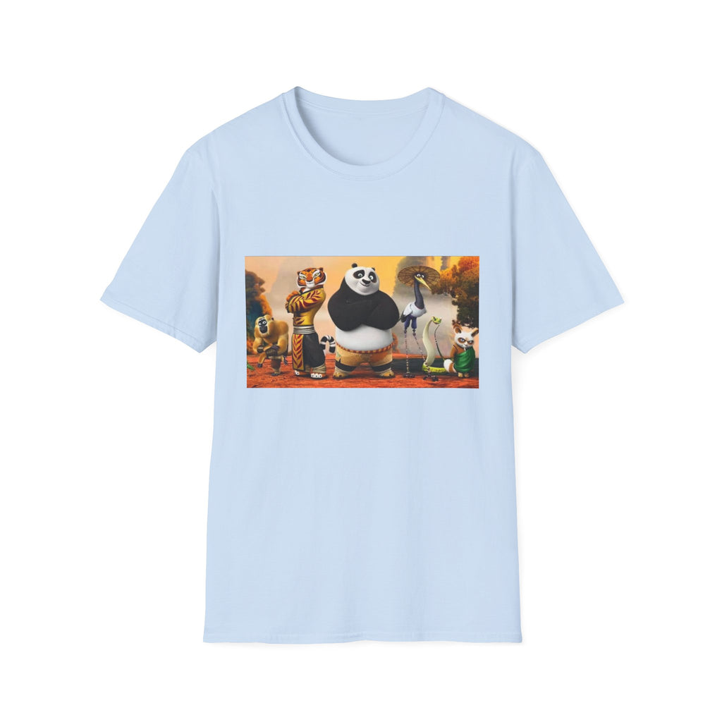 Kung Fu Panda Unisex Softstyle T-Shirt, DreamWorks Animation Youth Competitor Tee, Graphic Tee, Movie Fan Gift, Cult Classic Shirt, Comfy