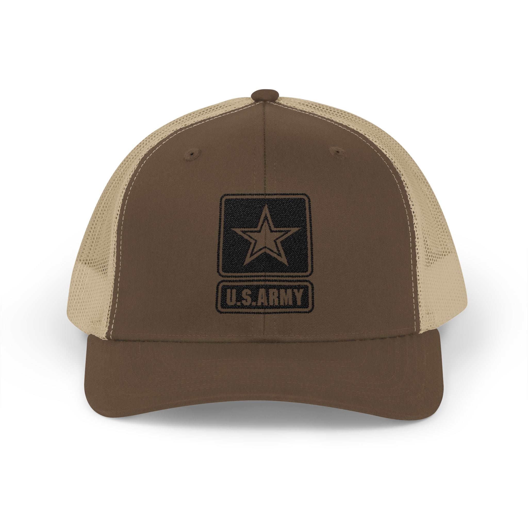 US Army Snapback Trucker Cap with Thin Red Line Design, Ideal for First Responders, Supportive Gifts, Memorials, Everyday Wear