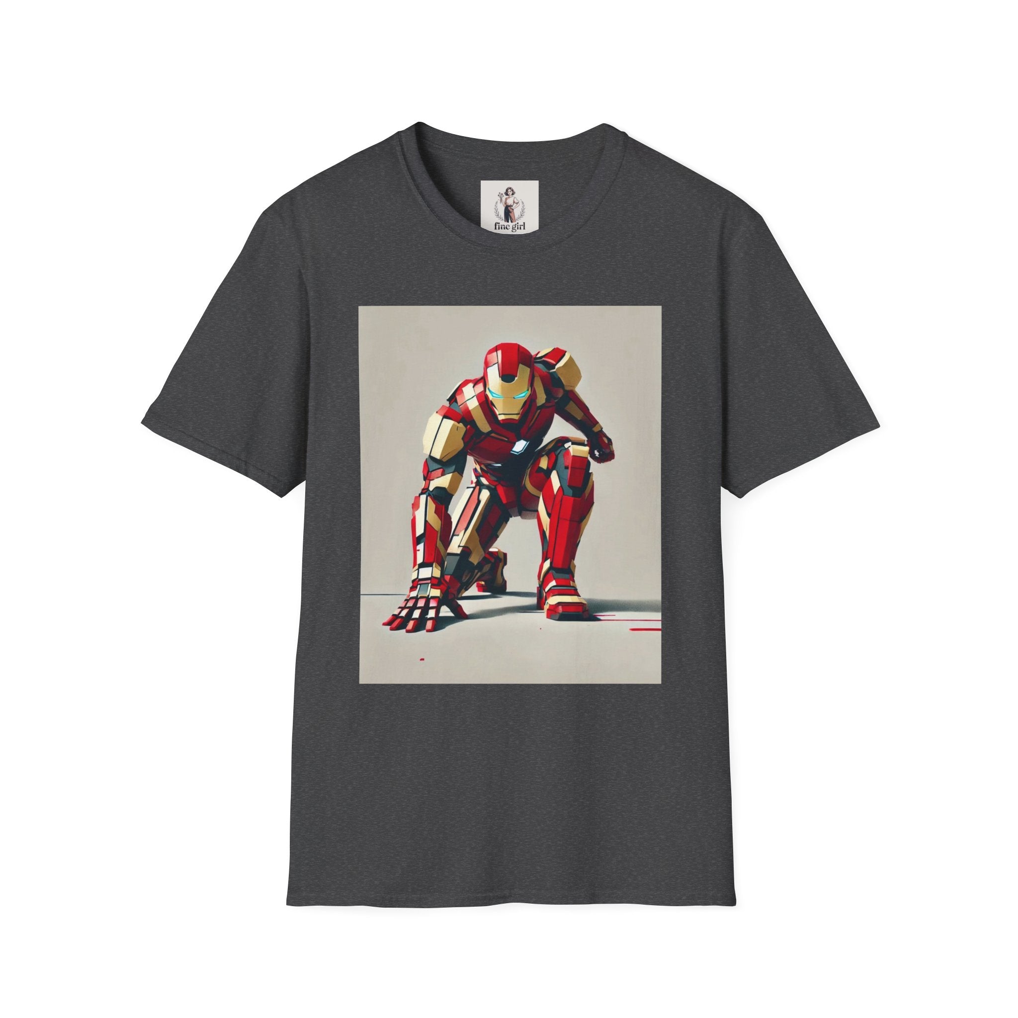 Ironman Superhero Marvel Unisex Softstyle T-Shirt, Comic Book Tee, Geeky Clothing, Cosplay Costume Top