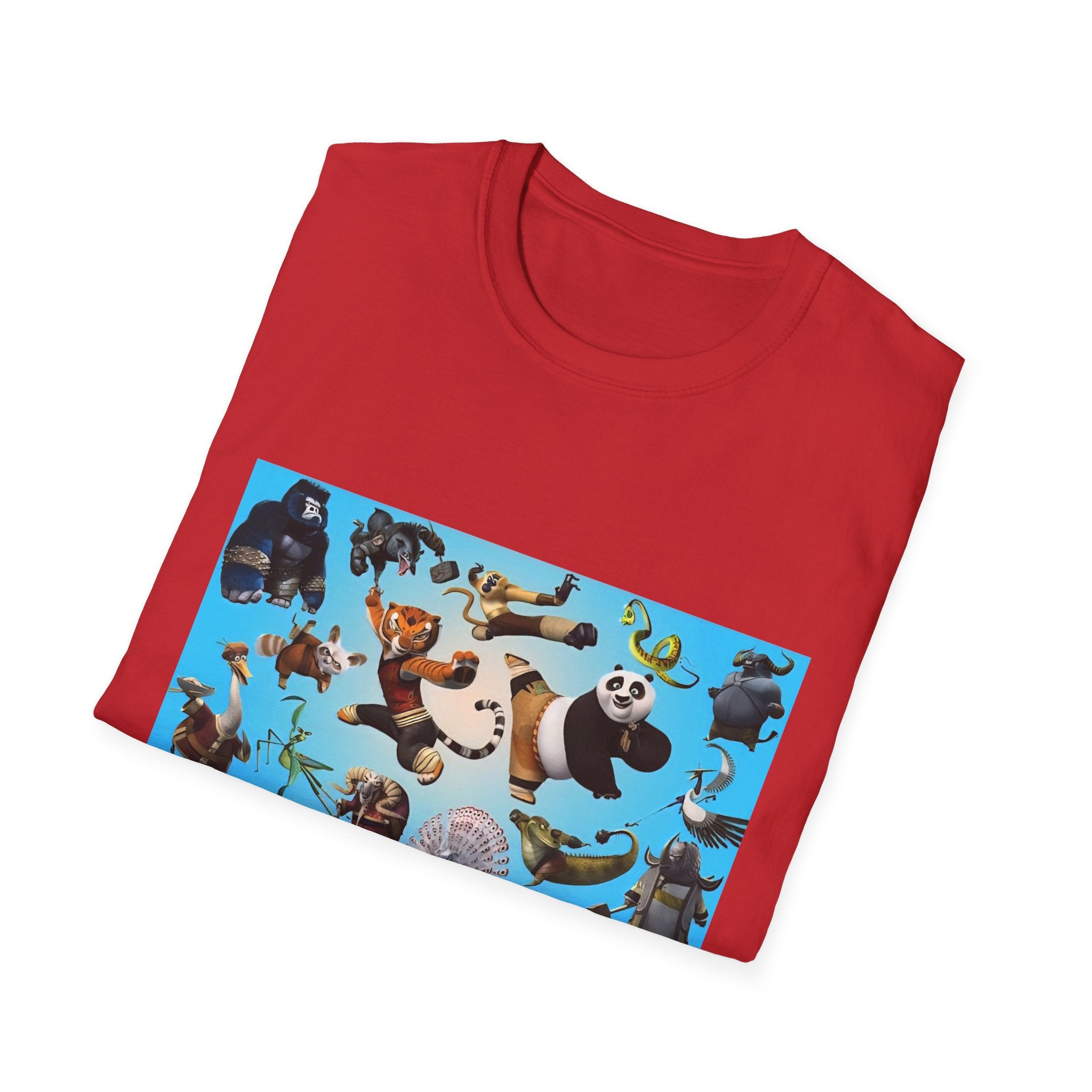 Kung Fu Panda Unisex Softstyle T-Shirt, DreamWorks Animation Youth Competitor Tee, Graphic Tee, Movie Fan Gift, Cult Classic Shirt, Comfy