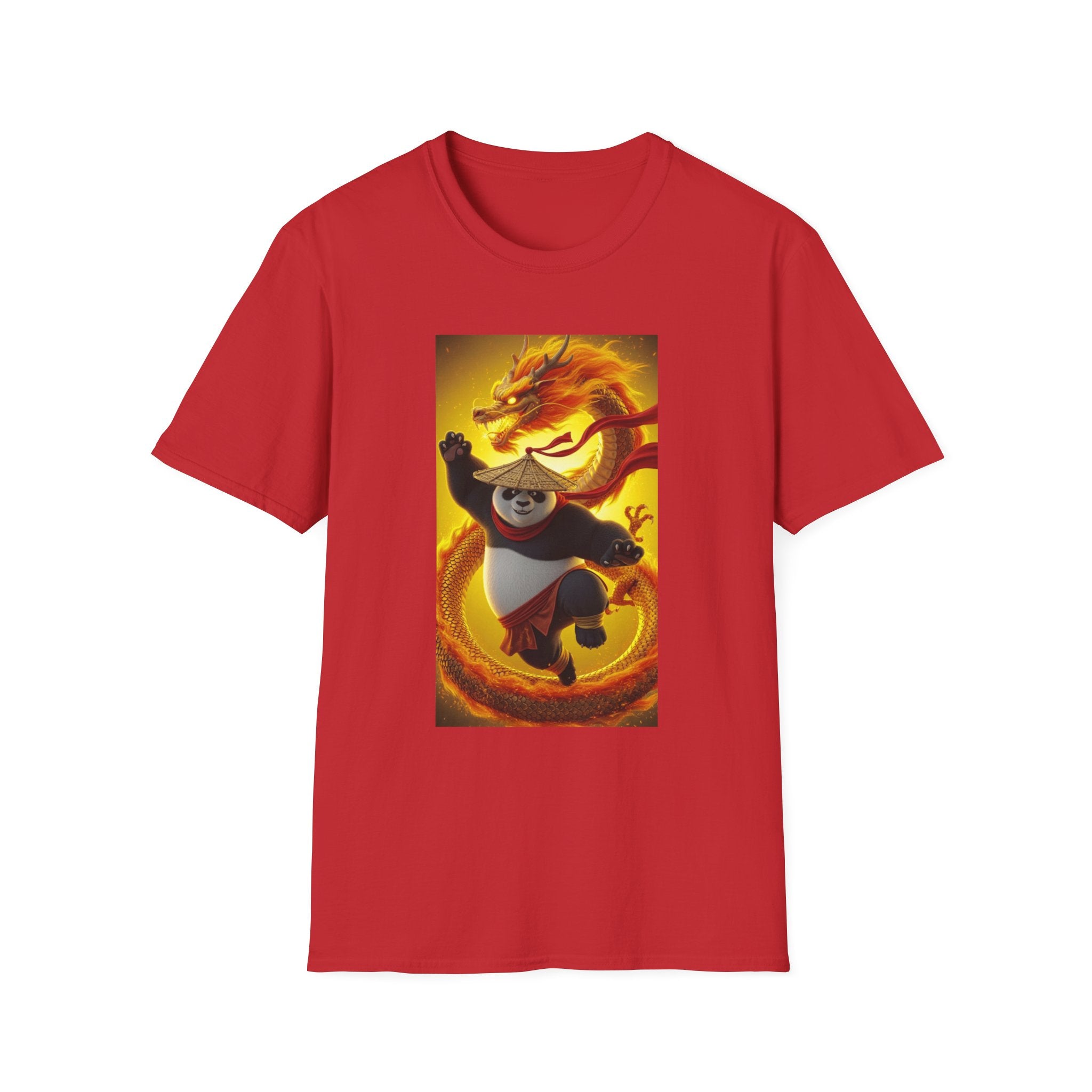 Kung Fu Panda Unisex Softstyle T-Shirt, DreamWorks Animation Youth Competitor Tee, Graphic Tee, Movie Fan Gift, Cult Classic Shirt, Comfy