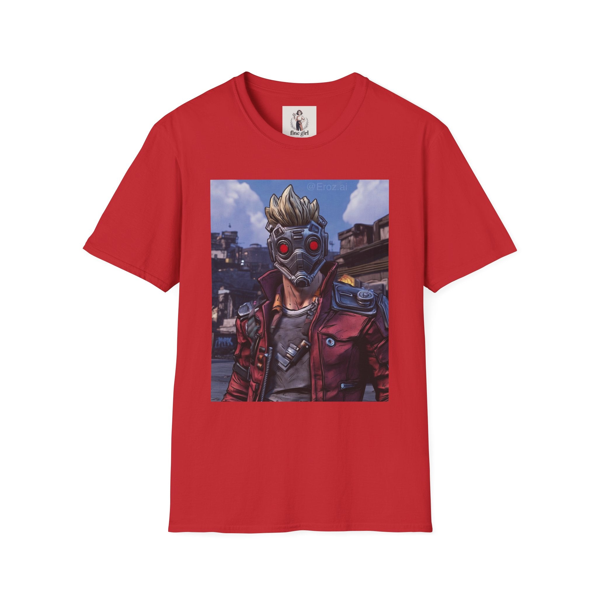Star-Lord Superhero Marvel Unisex Softstyle T-Shirt, Comic Book Tee, Geeky Clothing, Cosplay Costume Top