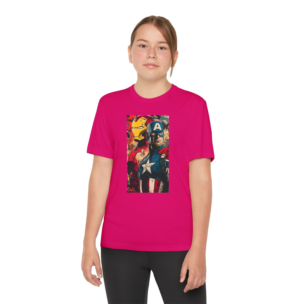 Advengers Youth T-Shirt Sports Graphic Tee, Cool Athletic Shirt for Kids, Perfect for Sports Events, Team Spirit