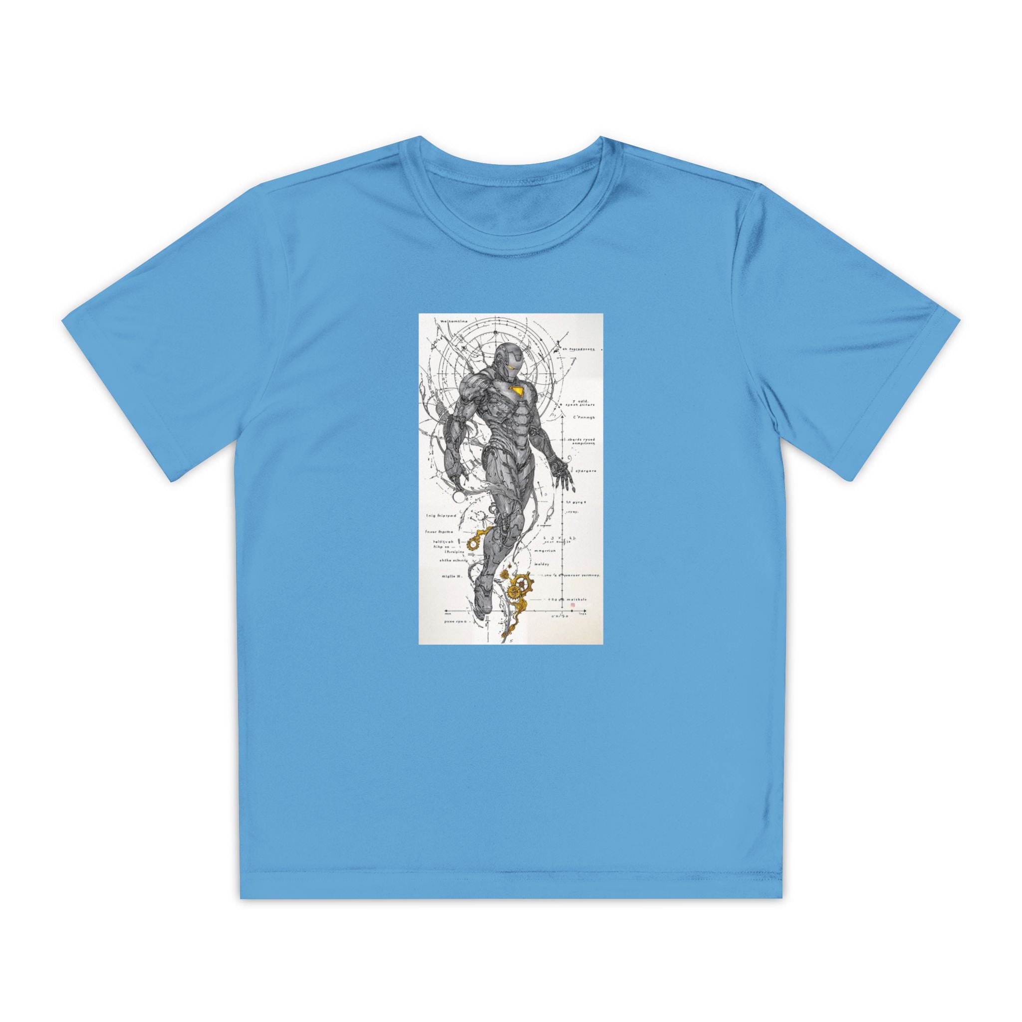 Superhero Youth T-Shirt Sports Graphic Tee, Cool Athletic Shirt for Kids