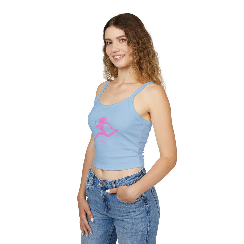 Running Woman Tank Top, Athletic Workout Top, Fitness Sleeveless Shirt, Jogging Muscle Tee, Exercise Gym Cami
