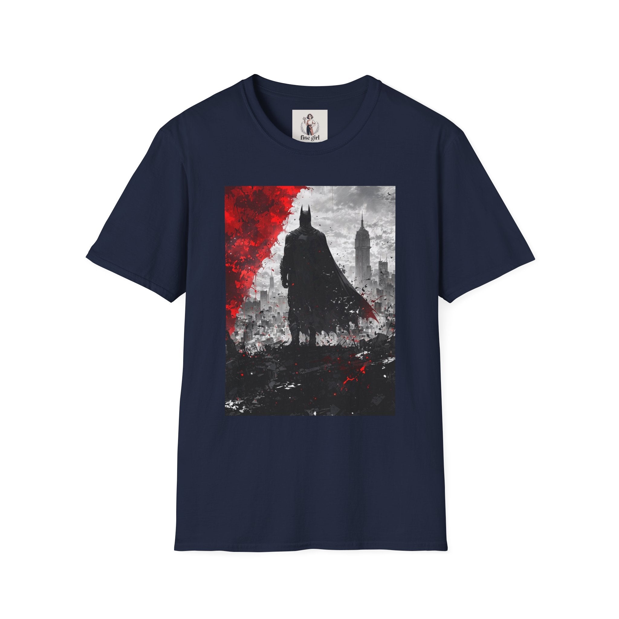 Batman Marvel Unisex Softstyle T-Shirt, Comic Book Tee, Geeky Clothing, Cosplay Costume Top