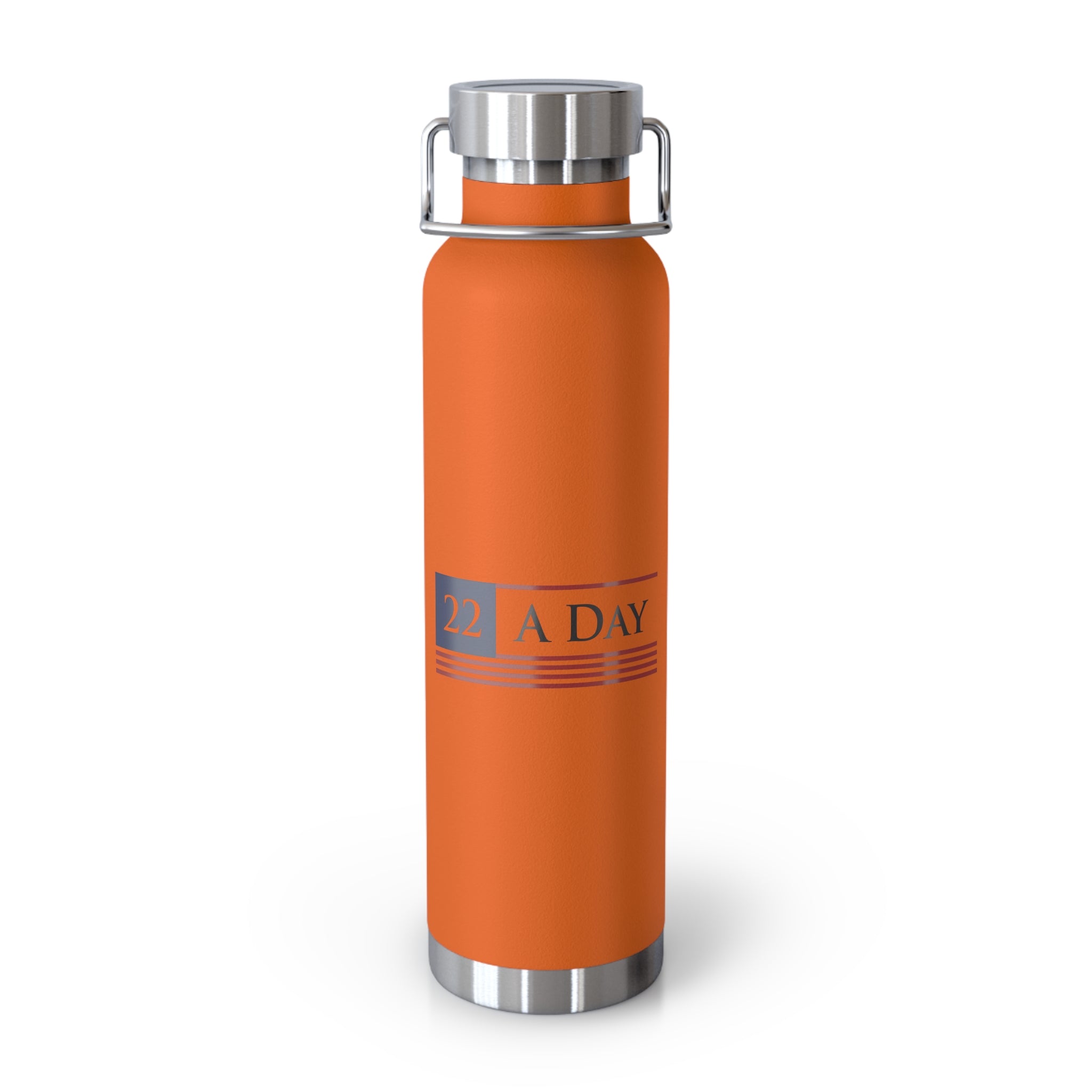 22 A Day Patriotic Copper Insulated Water Bottle