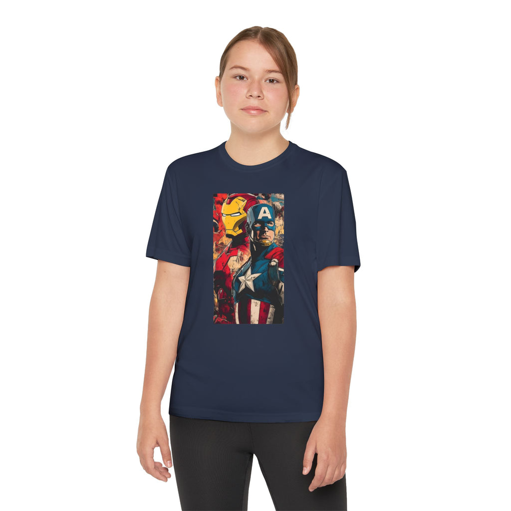 Advengers Youth T-Shirt Sports Graphic Tee, Cool Athletic Shirt for Kids, Perfect for Sports Events, Team Spirit