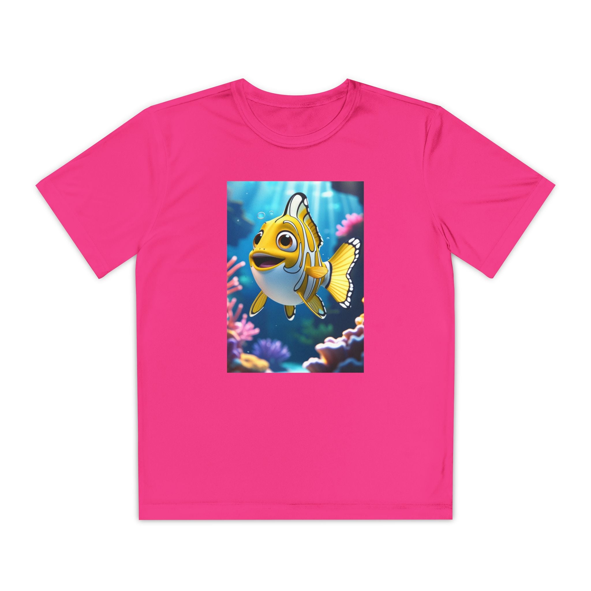 Nemo Fish Ocean Youth T-Shirt - Underwater Kids Tee, Finding Nemo Shirt, Beach Vacation Clothing, Ocean Lover Gift, Fish Theme Top