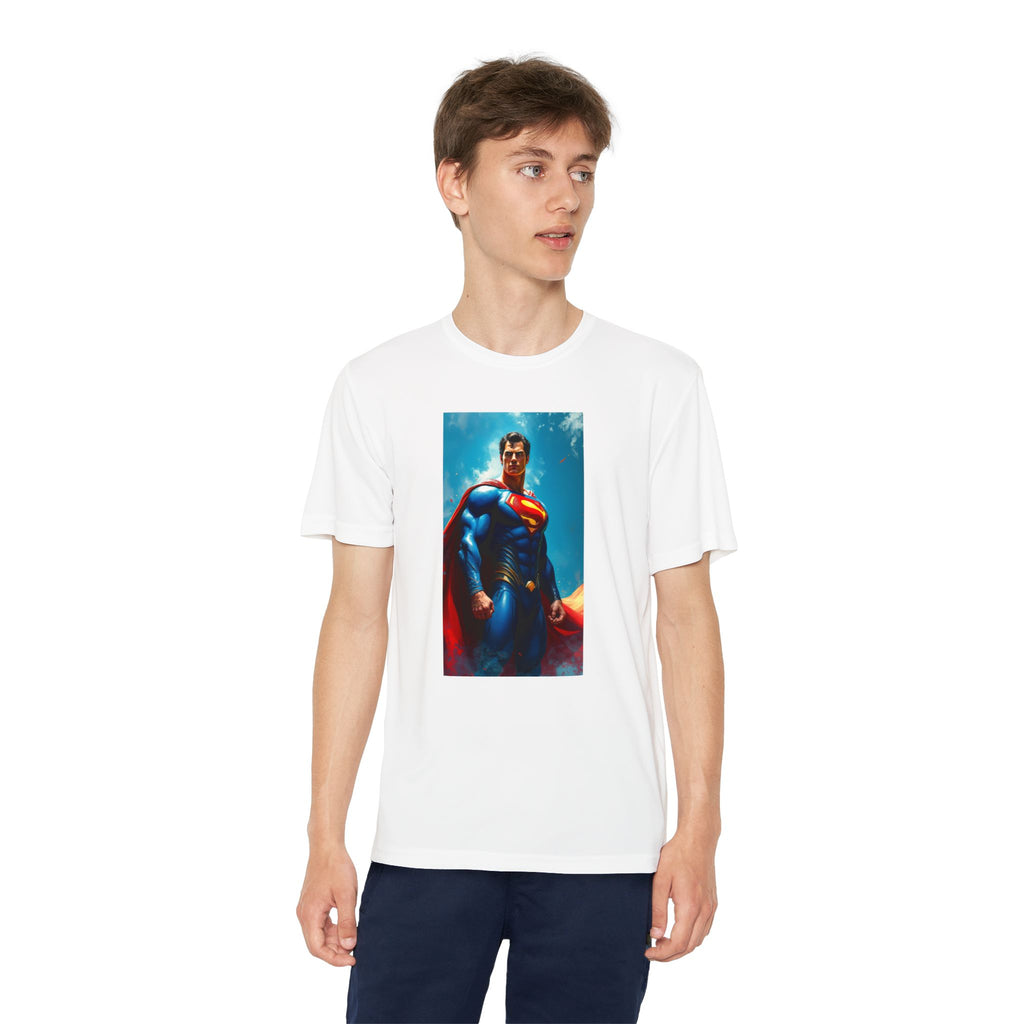 Superman Superhero Marvel T-Shirt, Youth Competitor Tee,  Kids Comic Book Hero Top, Children's Graphic Tee, Youth Super Power T-Shirt
