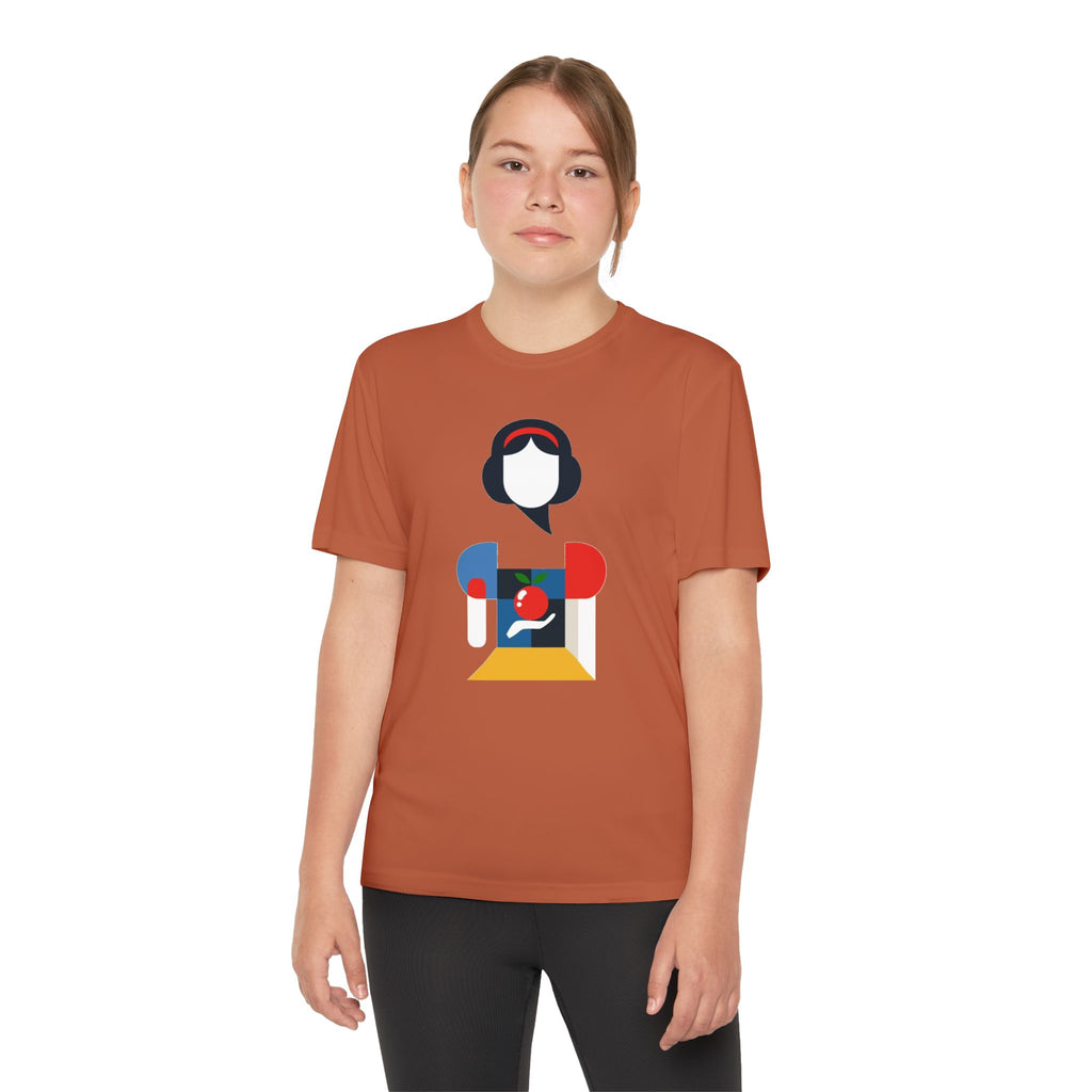 Snow White Youth T-Shirt Sports Graphic Tee, Cool Athletic Shirt for Kids, Perfect for Sports Events, Team Spirit