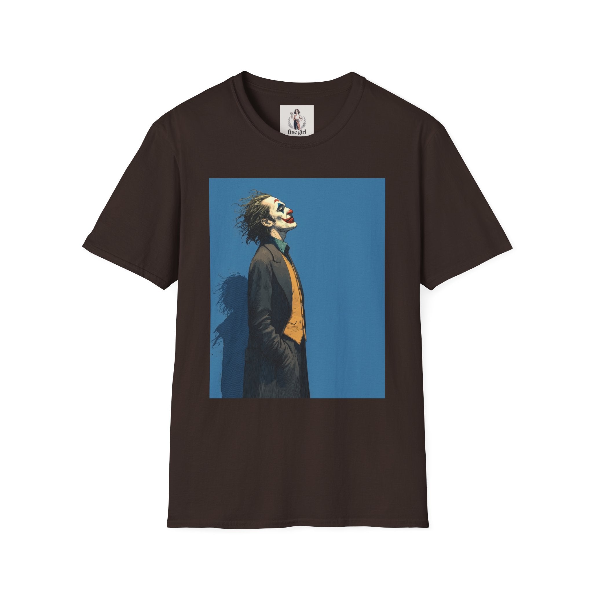 The Joker Superhero Marvel Unisex Softstyle T-Shirt, Comic Book Tee, Geeky Clothing, Cosplay Costume Top