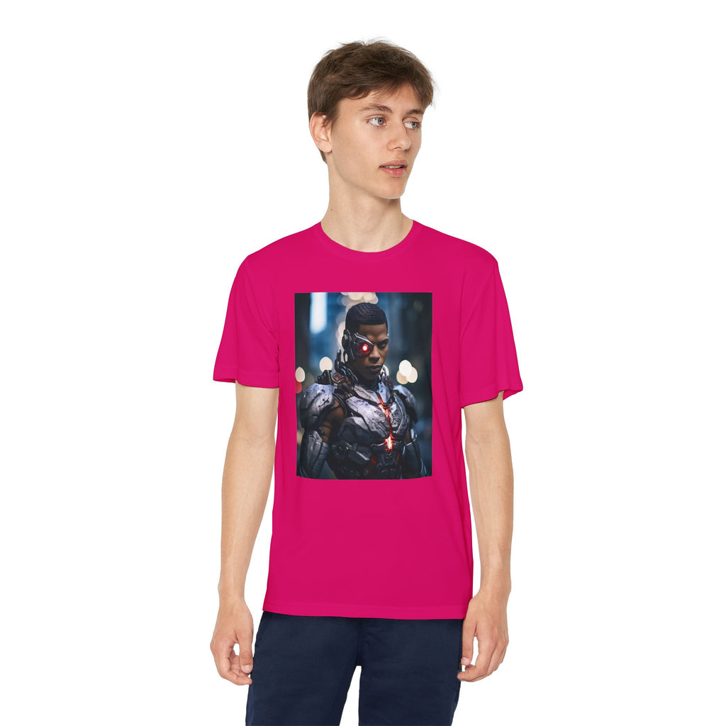 Cyborg Superhero Marvel Patriotic, Kids Graphic T-Shirt, Boys Hero Top, Girls Comic Book Clothing, Birthday