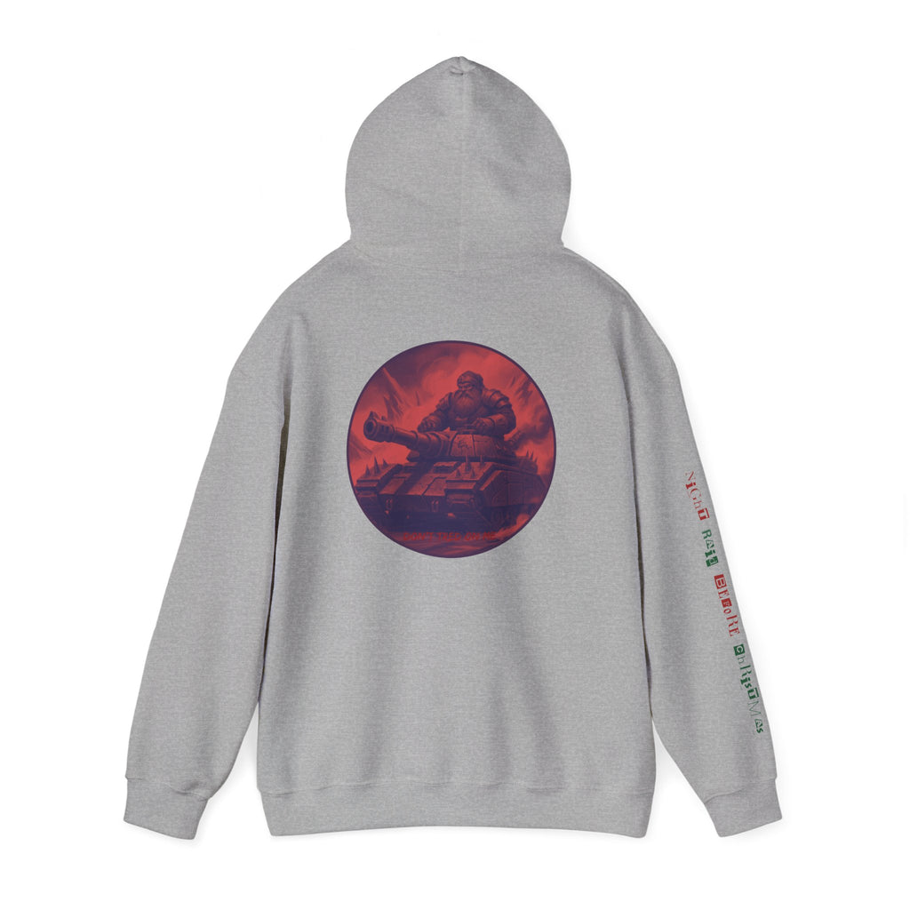 Santa Claus On A Tank Christmas Patriotic Hoodie Rebel Spirit Unisex Hoodie