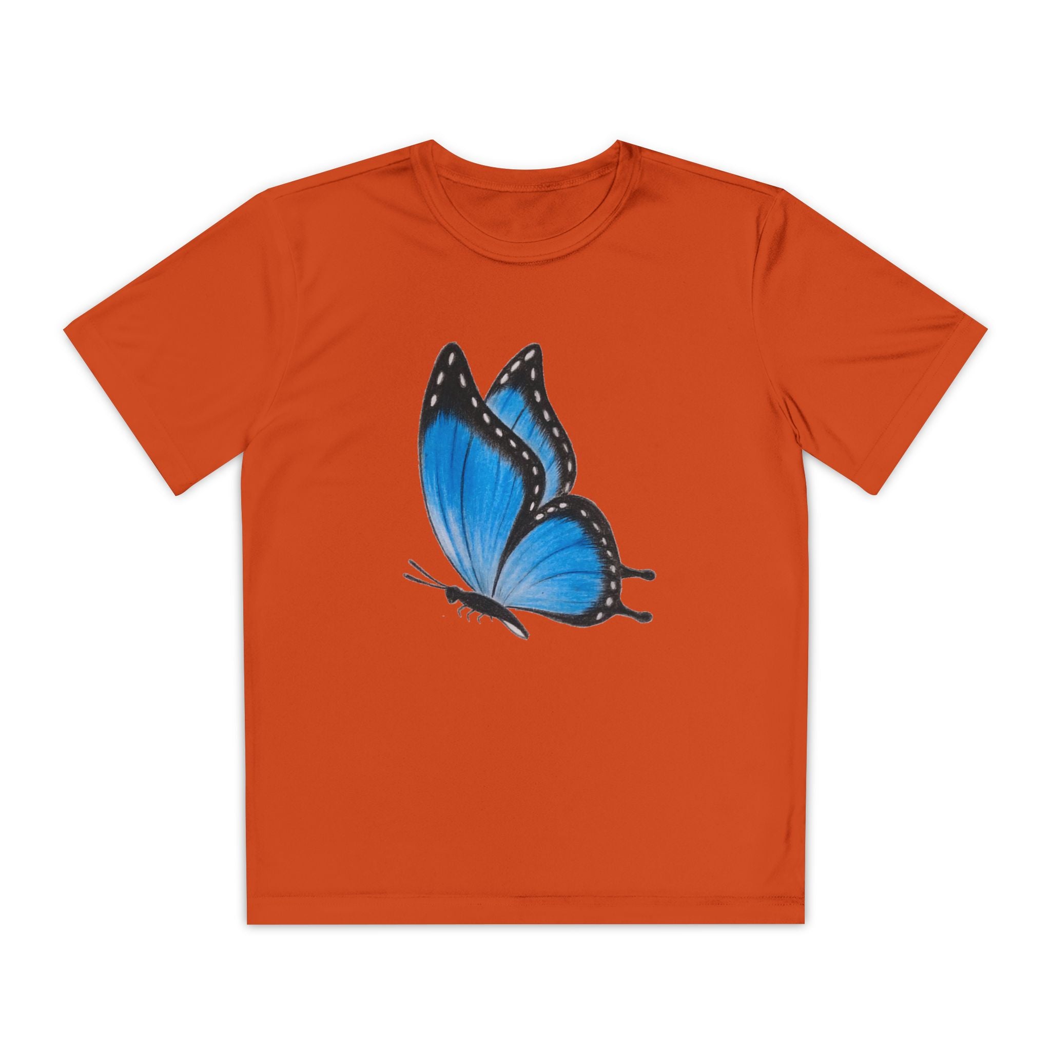 Butterffy Youth T-Shirt Sports Graphic Tee, Cool Athletic Shirt for Kids, Perfect for Sports Events, Team Spirit